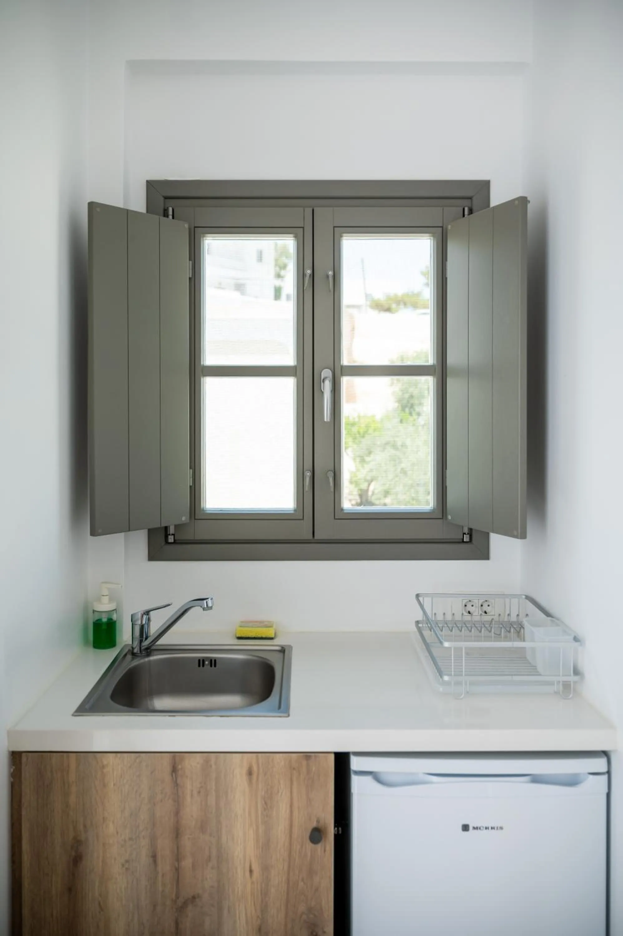 kitchen in Amphitrite Suites Santorini