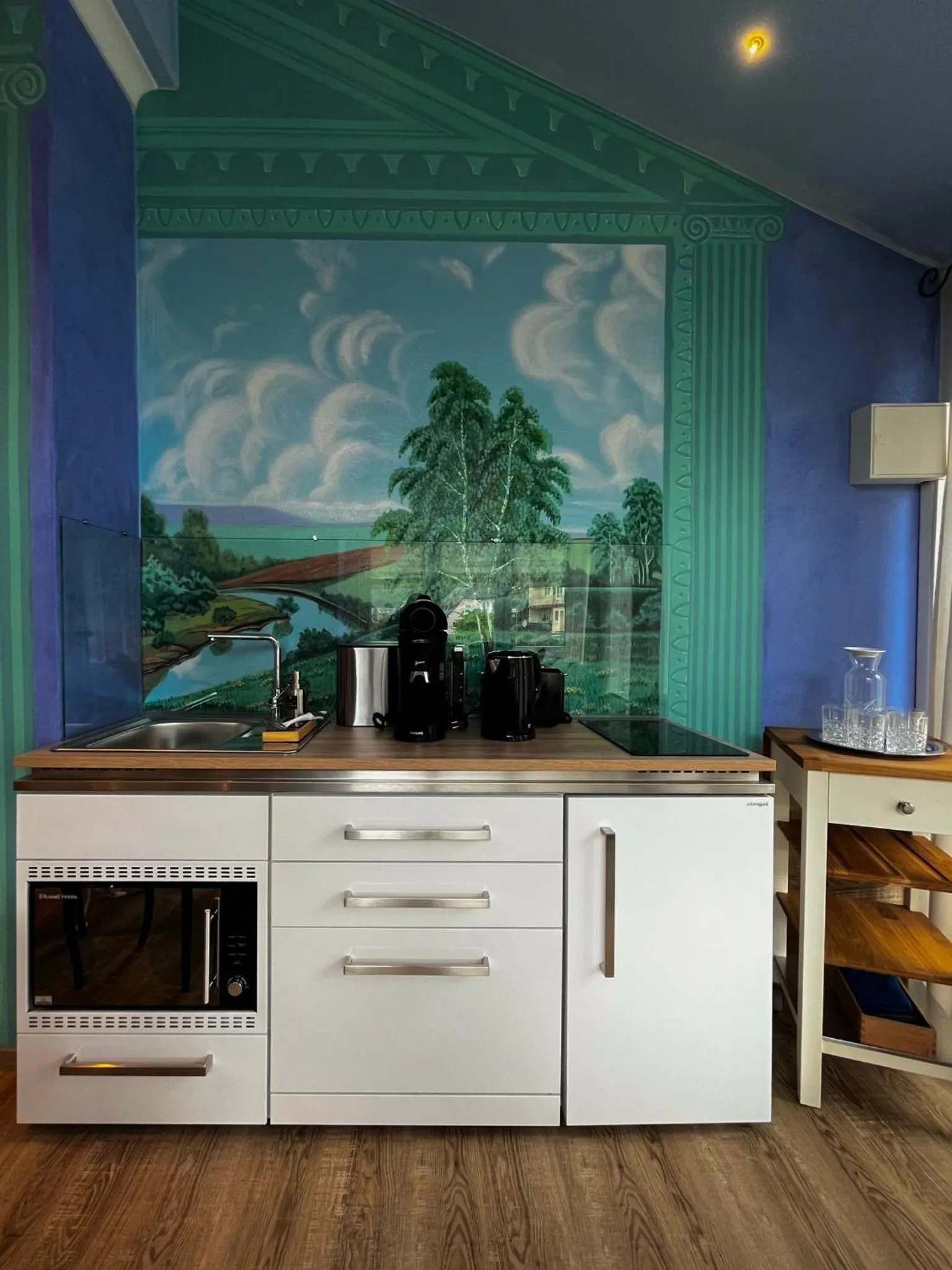 Coffee/tea facilities in PARK VILLA zentral am Mittelrhein Zimmer&Apartments Self check in Aparthotel