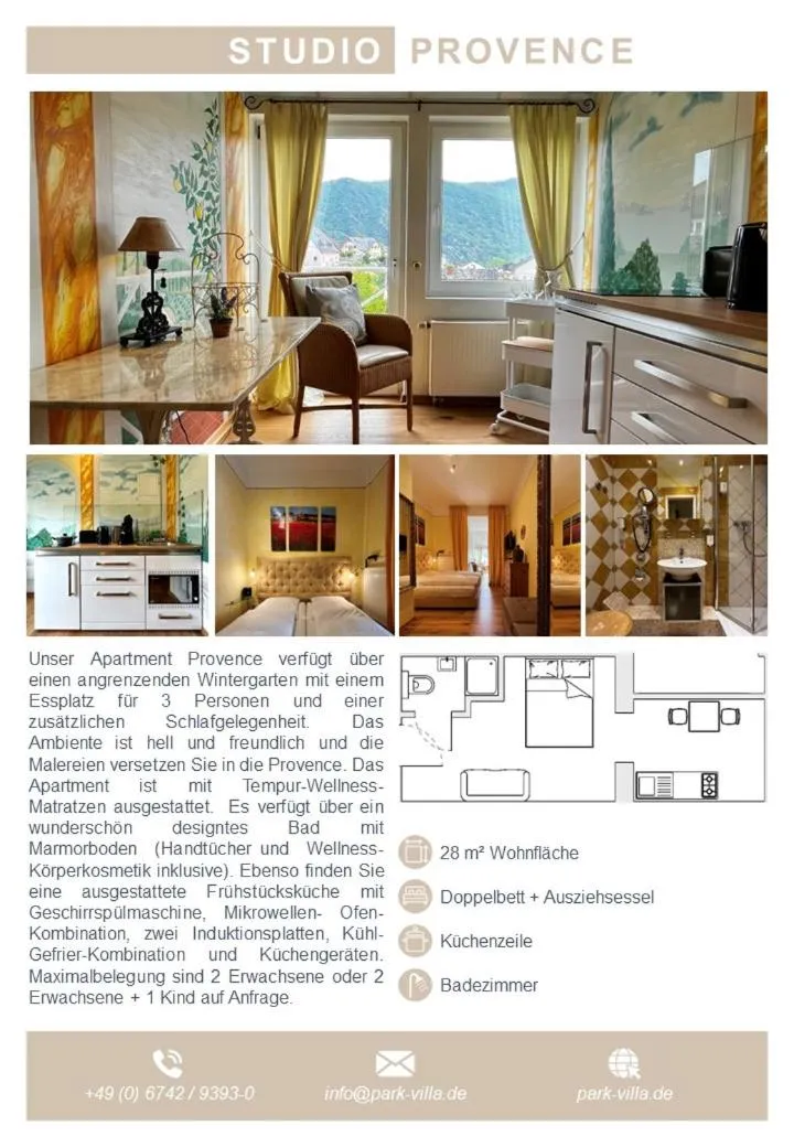 Apartment with Mountain View in PARK VILLA zentral am Mittelrhein Zimmer&Apartments Self check in Aparthotel