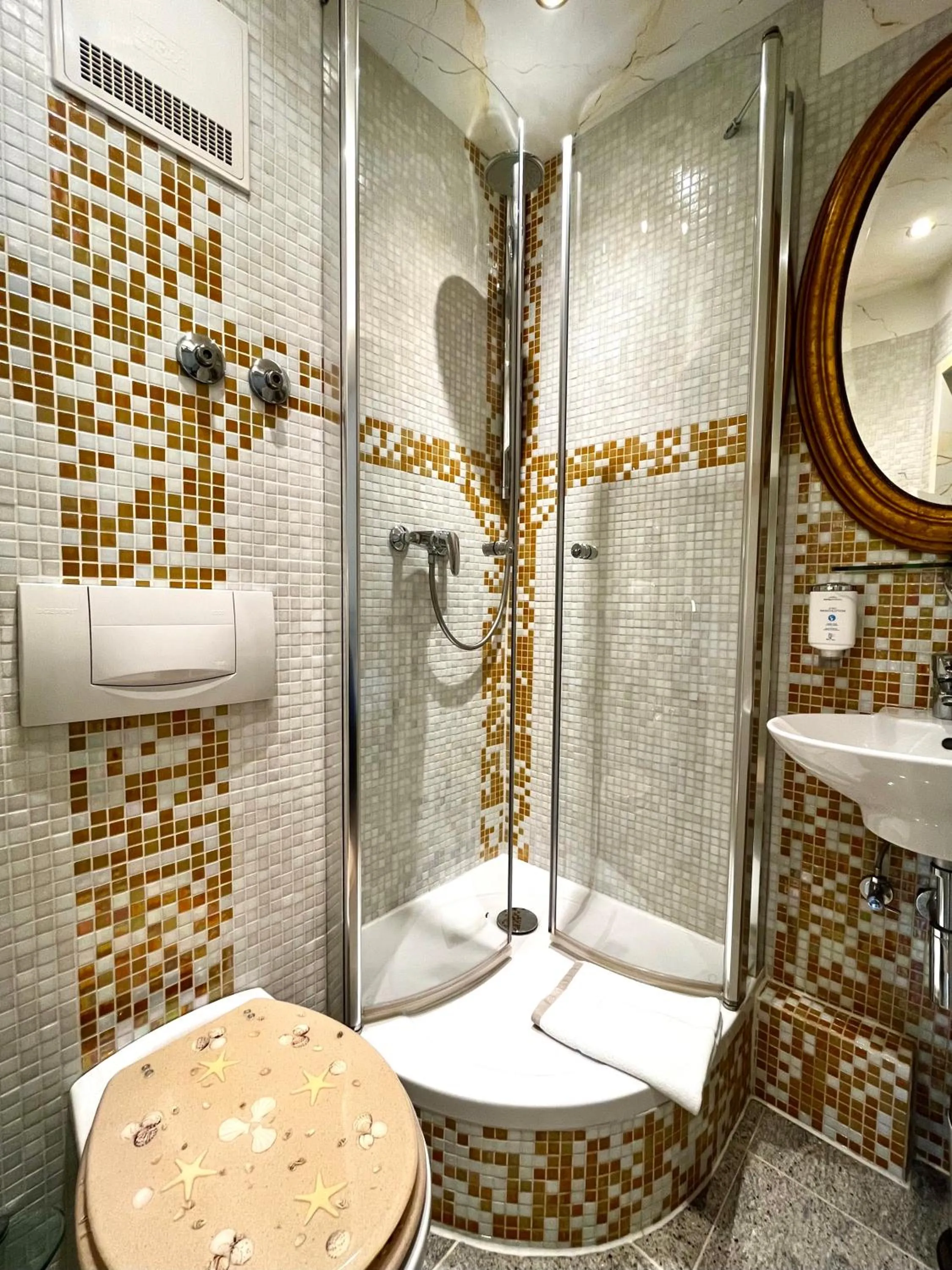 Toilet in PARK VILLA zentral am Mittelrhein Zimmer&Apartments Self check in Aparthotel