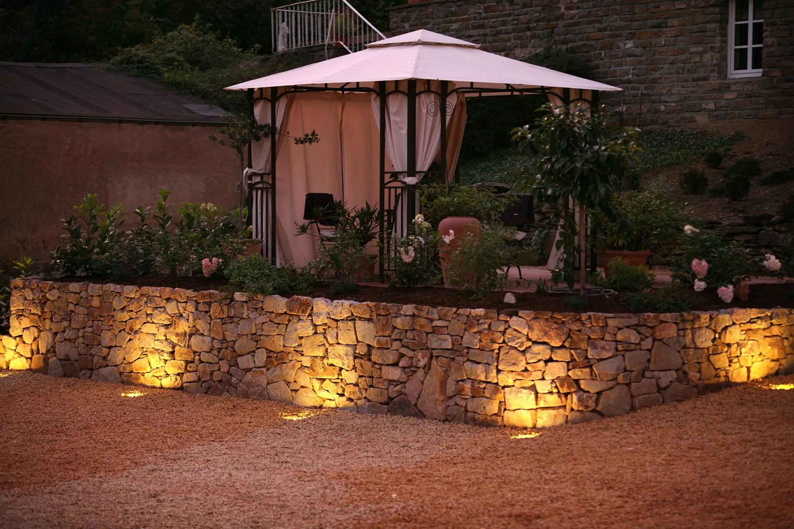 Patio in PARK VILLA zentral am Mittelrhein Zimmer&Apartments Self check in Aparthotel