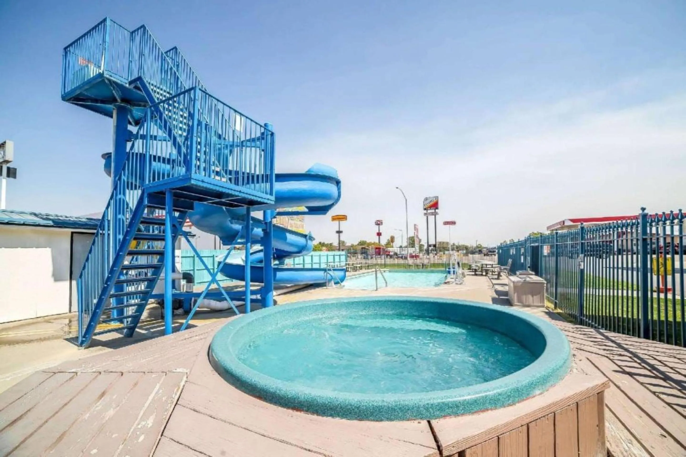 Swimming pool in Hardin Lodge Little Bighorn Battlefield I-90