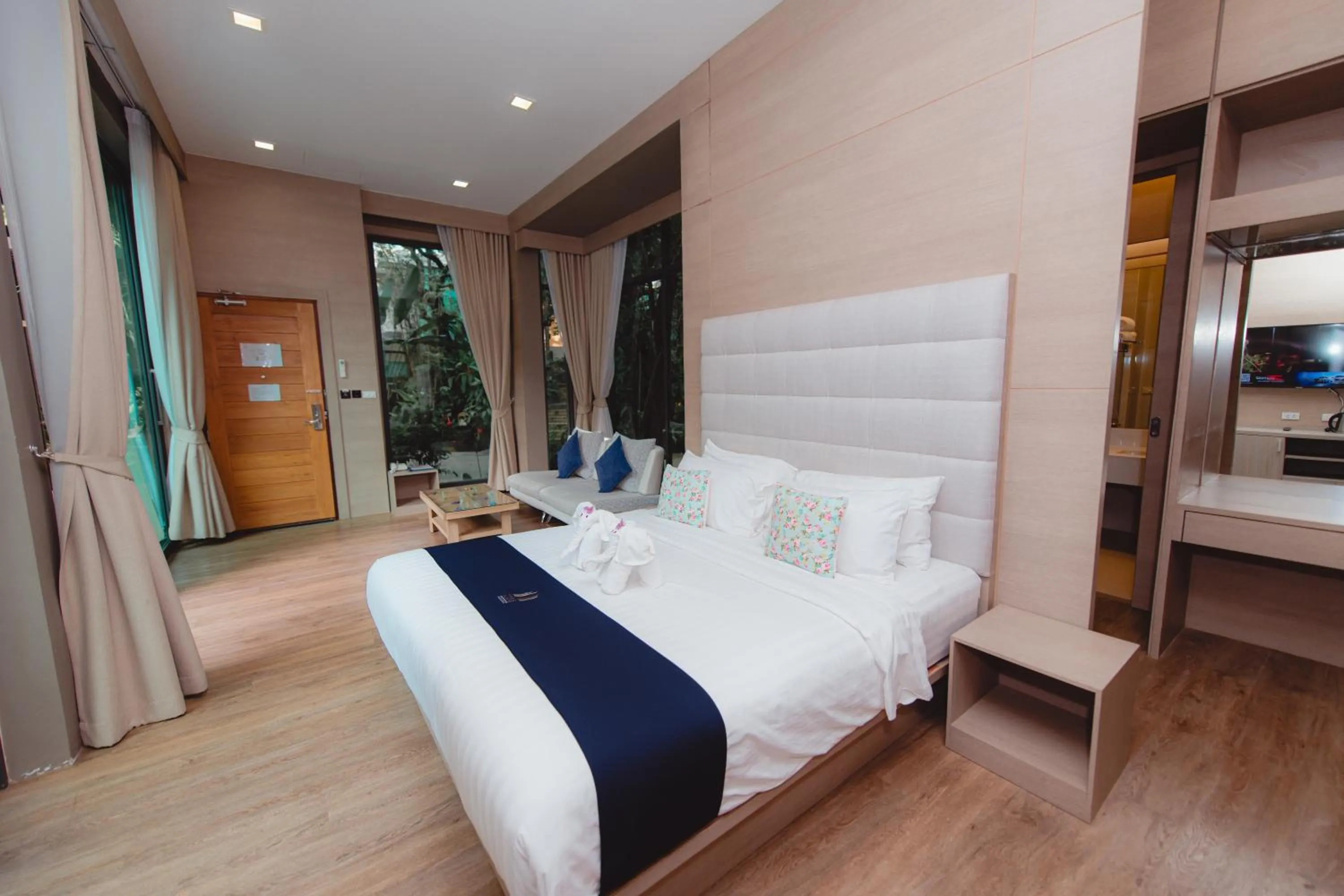Bed in Treescape Resort Chiangmai