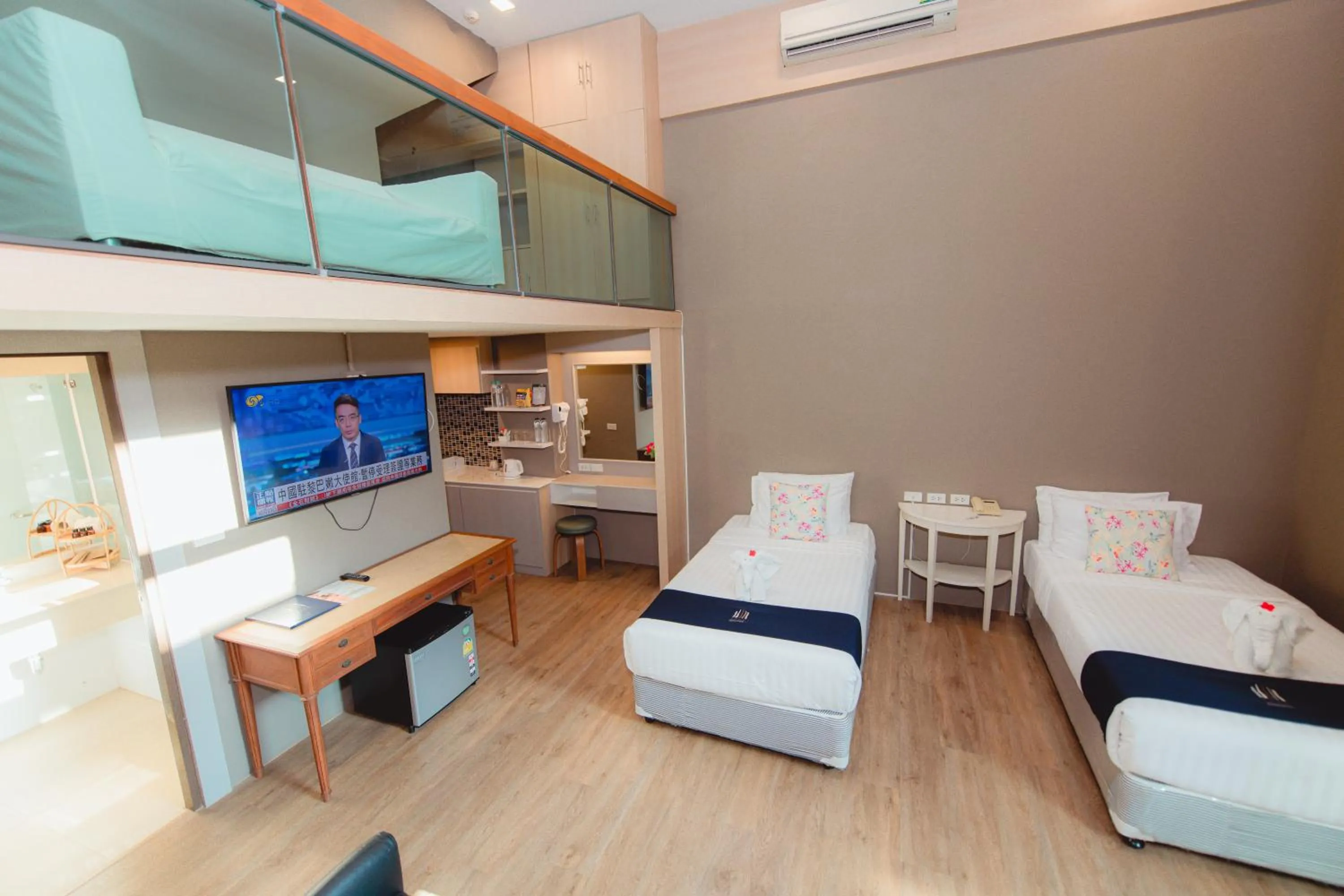 Bed in Treescape Resort Chiangmai