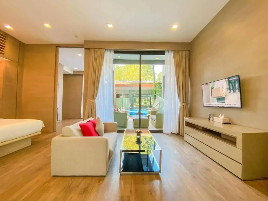 Bed in Treescape Resort Chiangmai