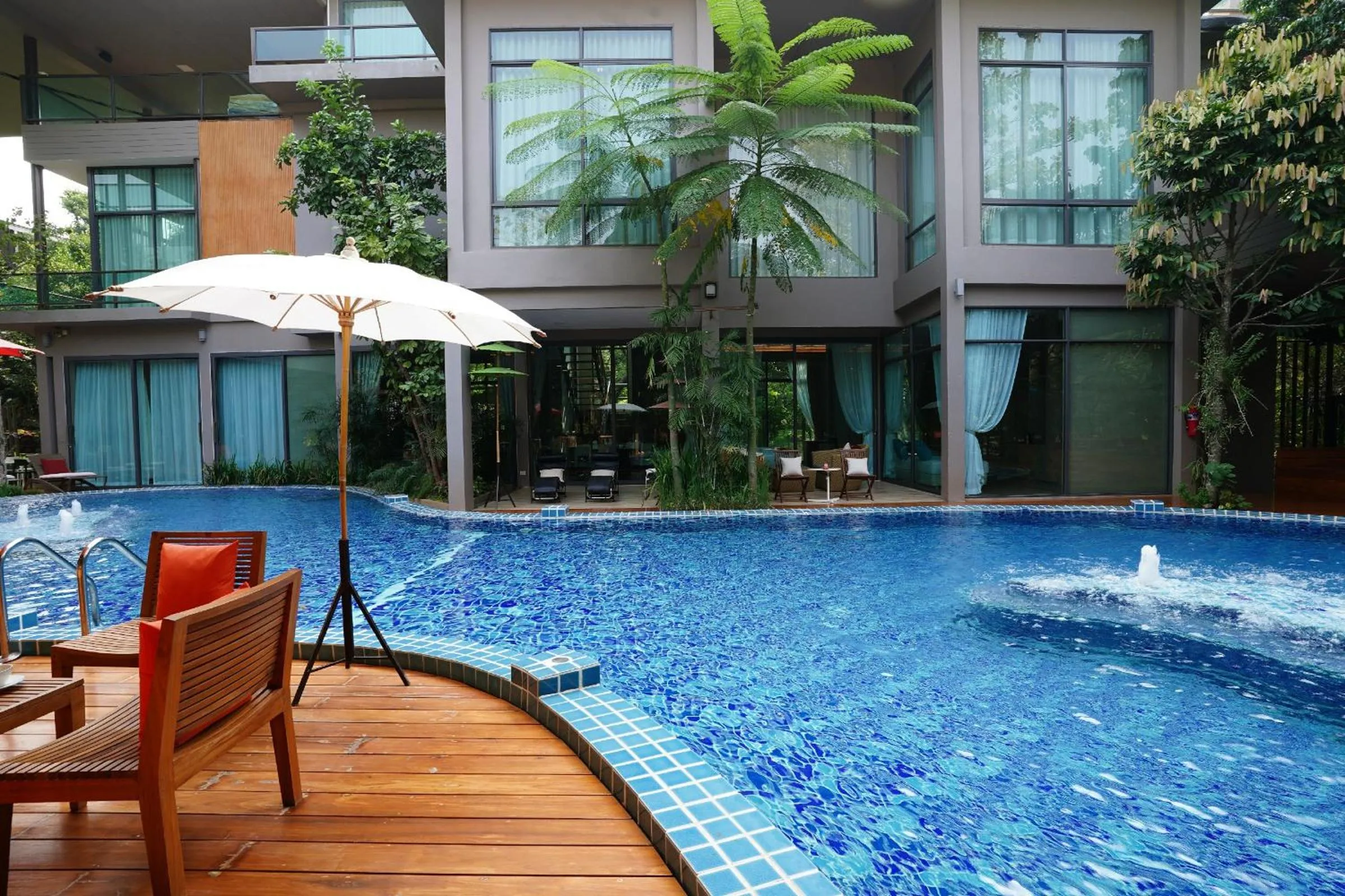Swimming pool in Treescape Resort Chiangmai