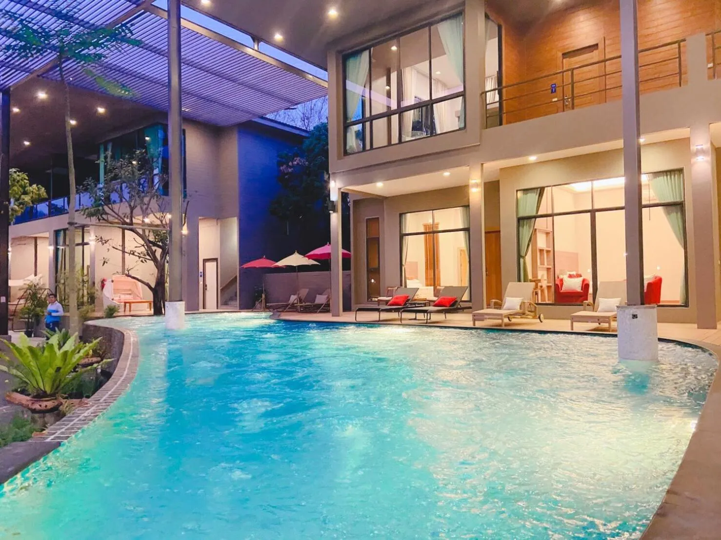 Swimming pool in Treescape Resort Chiangmai