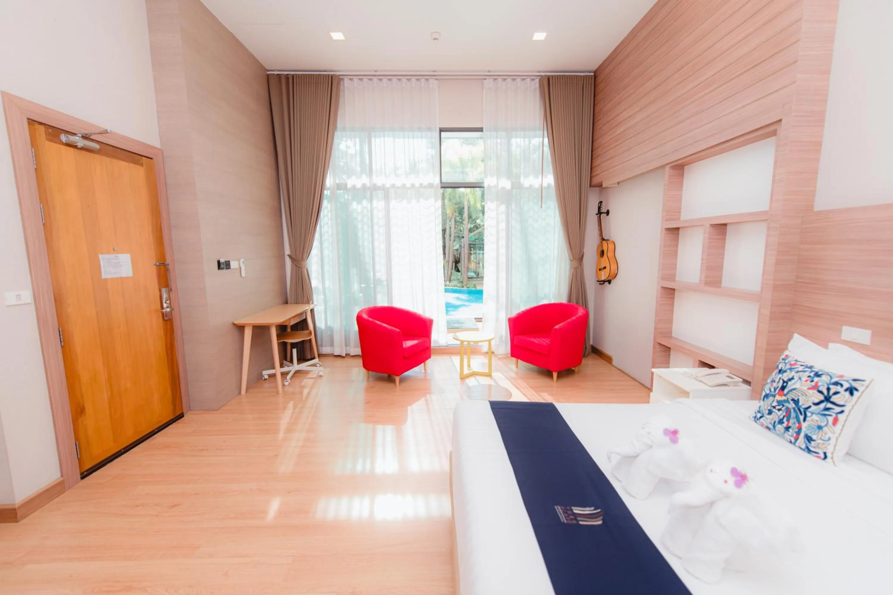 Bed in Treescape Resort Chiangmai