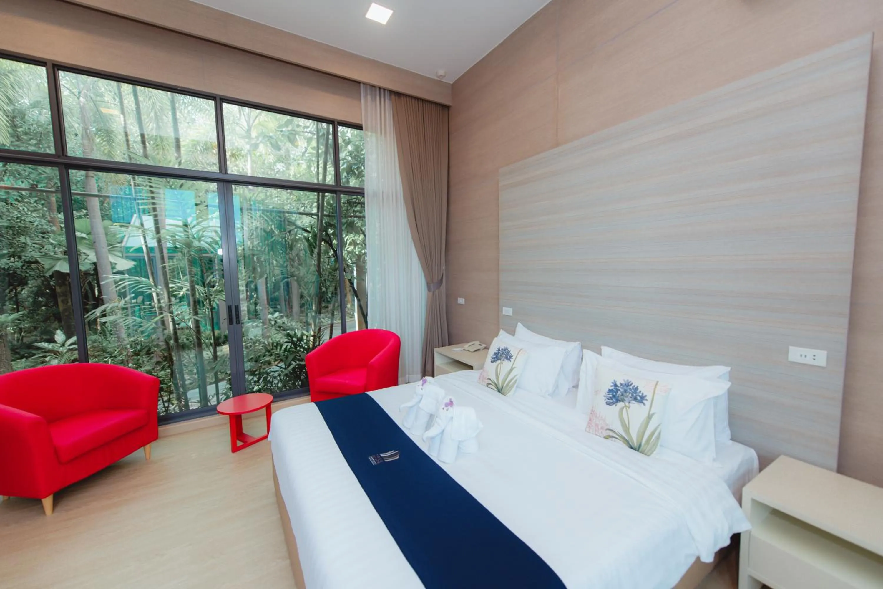 Bed in Treescape Resort Chiangmai