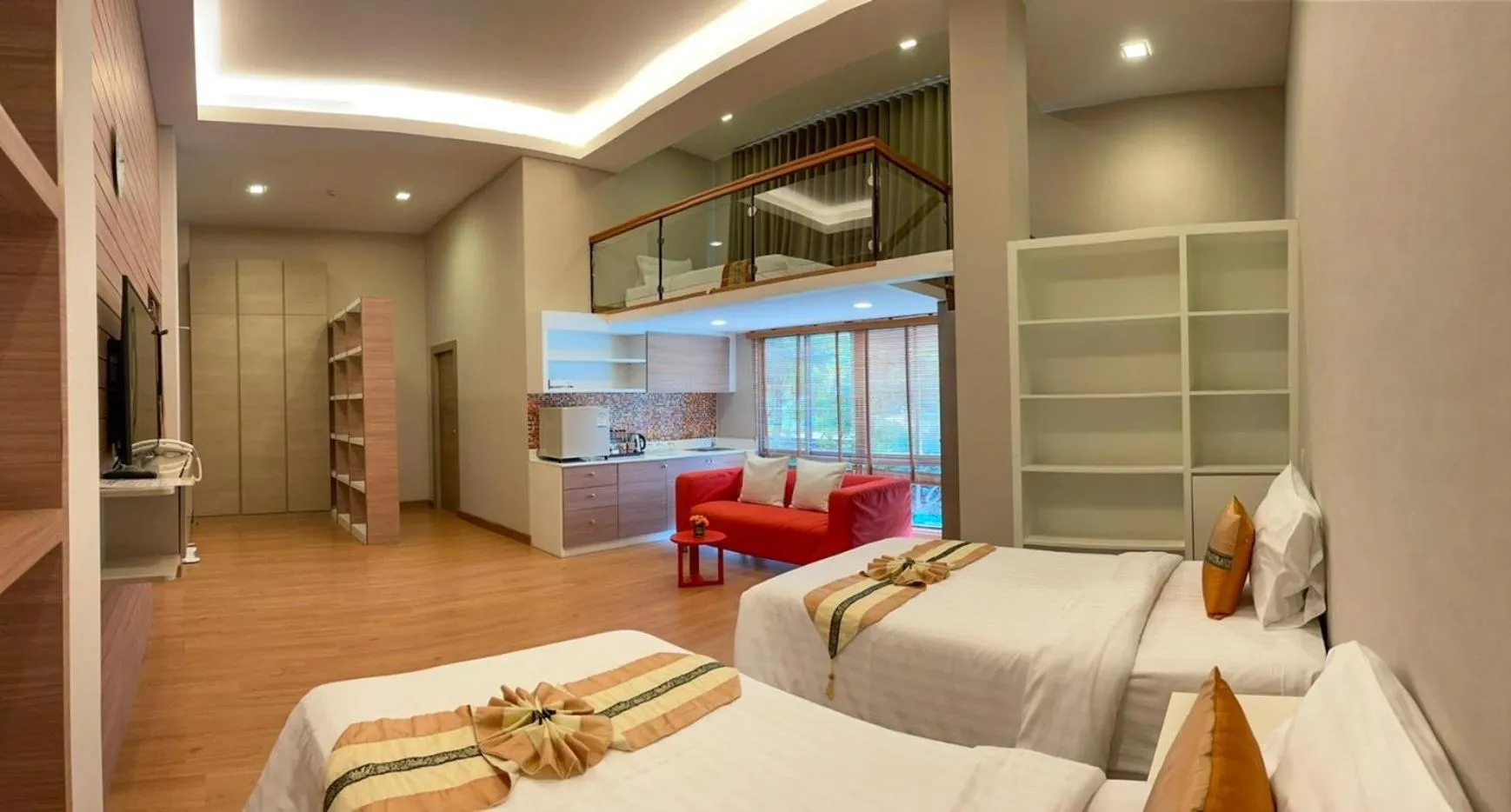 Bed in Treescape Resort Chiangmai