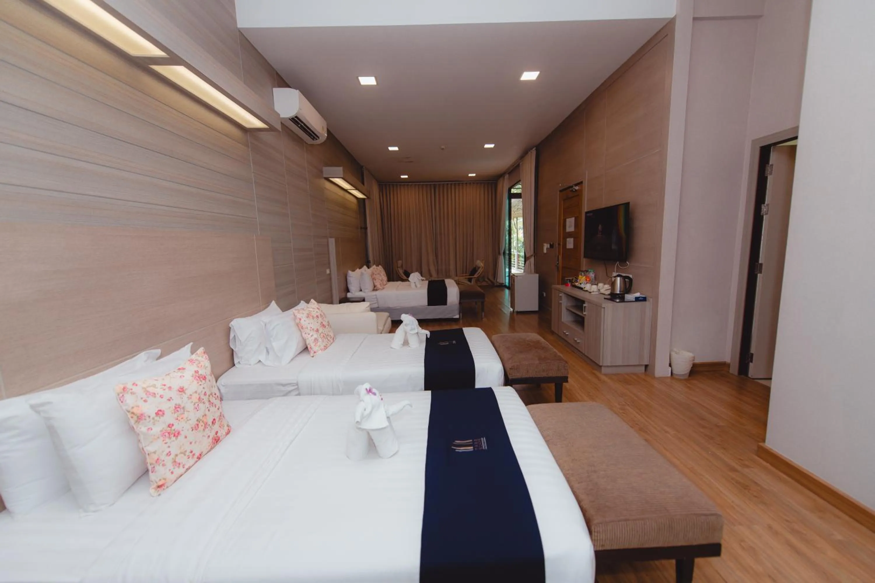 Bed in Treescape Resort Chiangmai