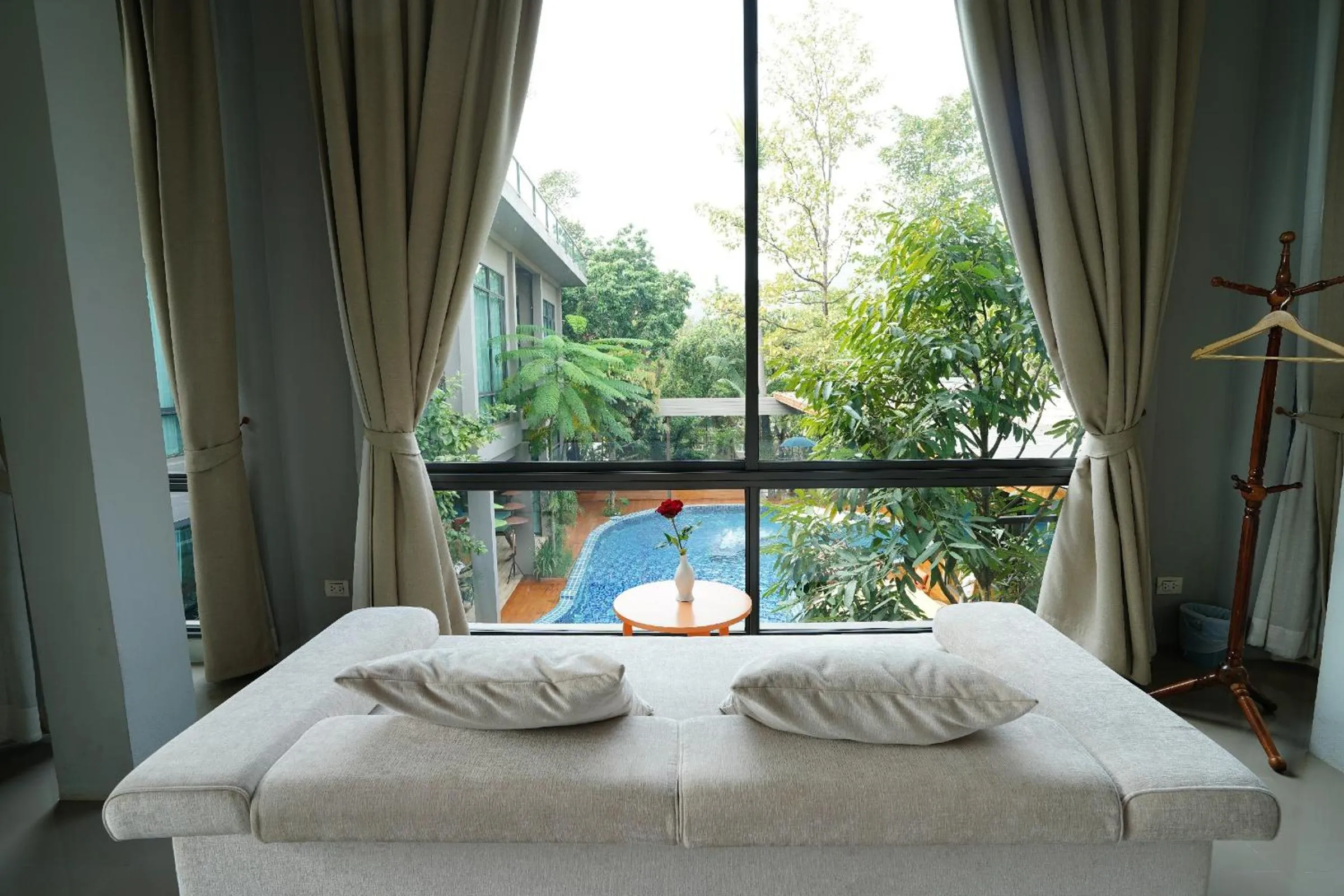 Bed in Treescape Resort Chiangmai