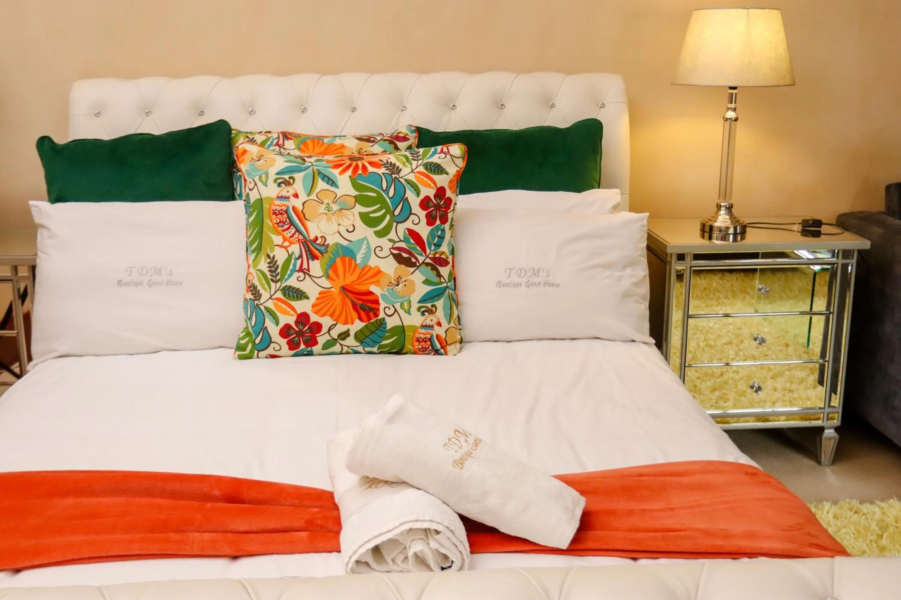 Bed in TDM's Boutique Guest House