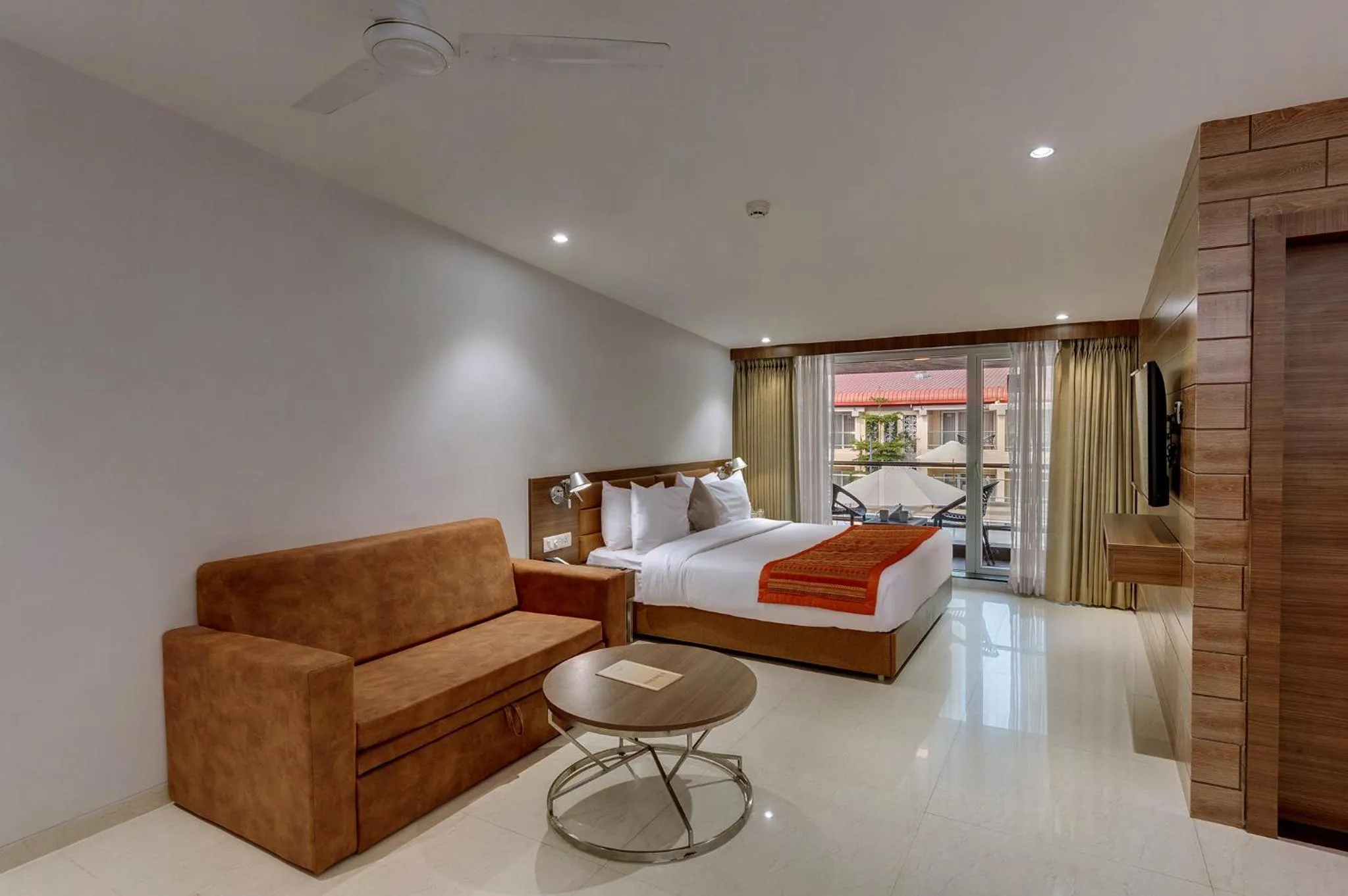 Living room, Bed in The Fern Sardar Sarovar Resort Kevadia, Gujarat, Series by Marriott