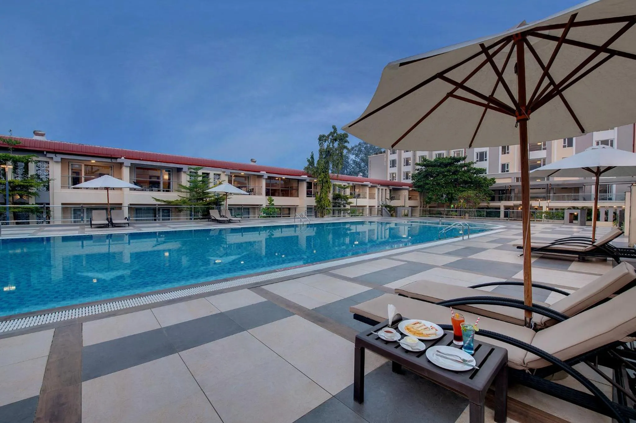 Pool view in The Fern Sardar Sarovar Resort Kevadia, Gujarat, Series by Marriott