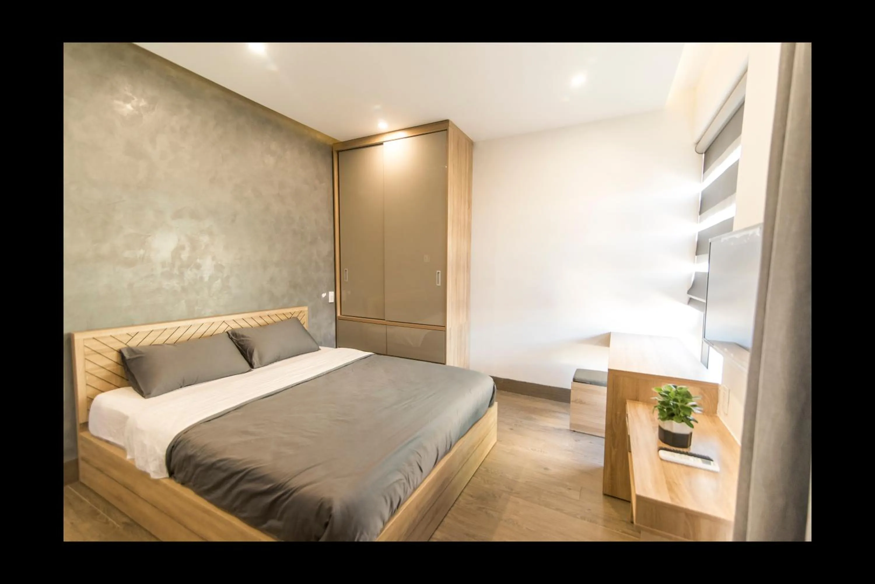 Photo of the whole room, Bed in AHA Thang Bom Apartment Da Nang