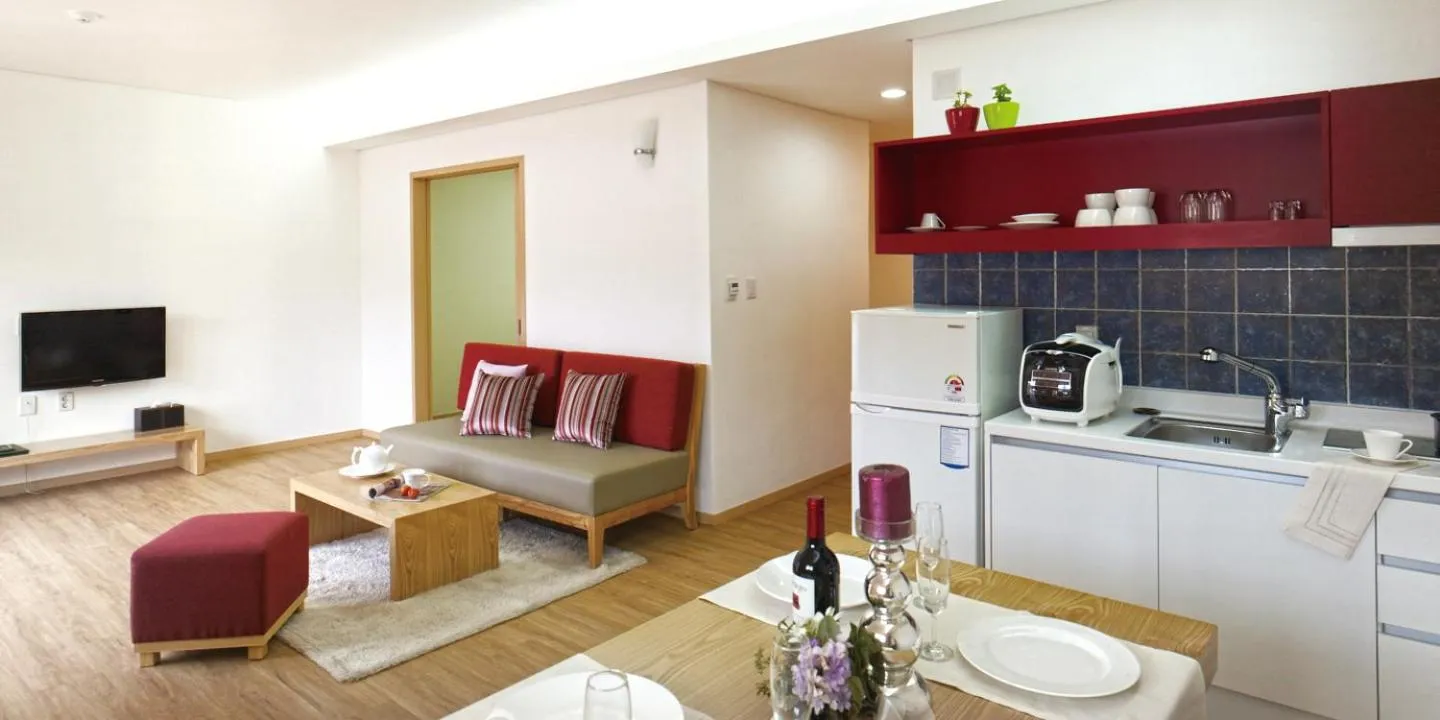 Living room in Tops10 Resort Donggang Cistar