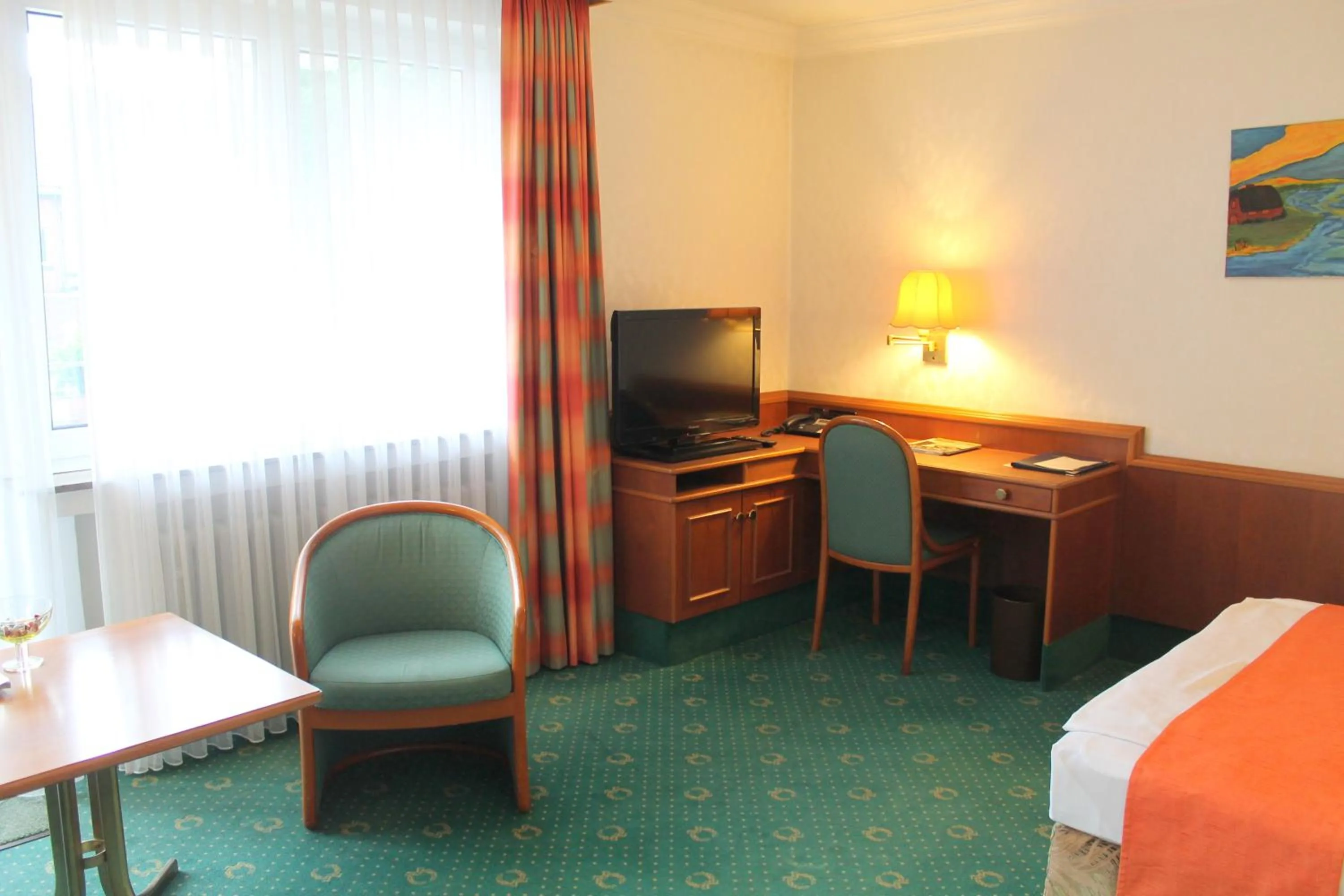 Seating area, Bed in Appartel am Dom