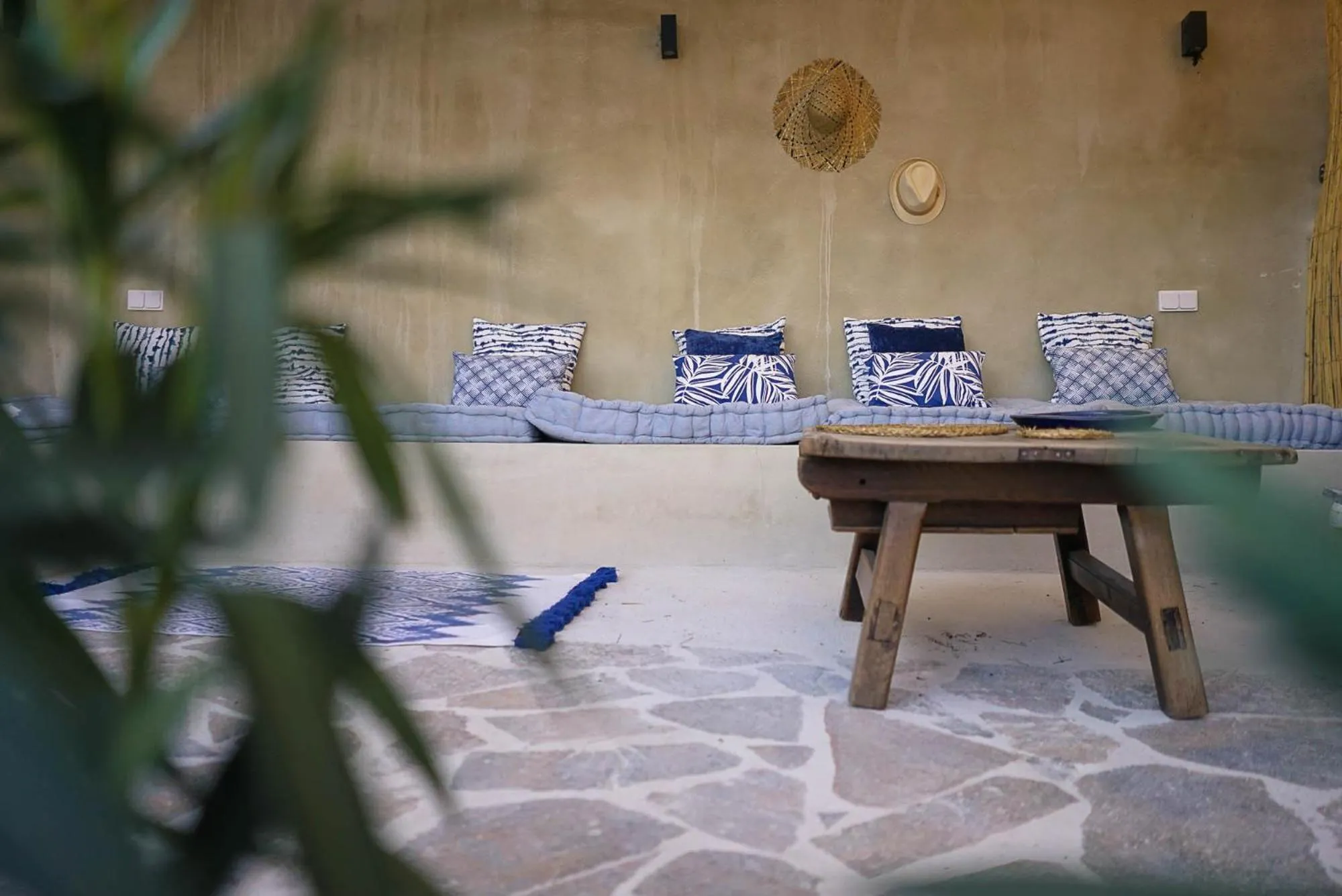 Patio in Ronda Center Apartments with Pool