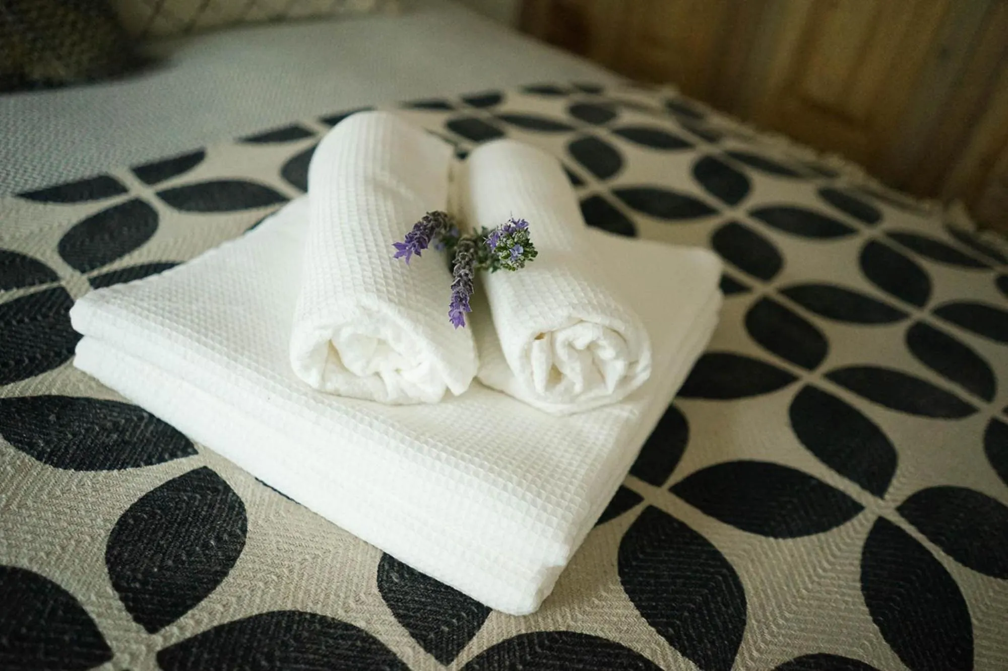 Bed in Ronda Center Apartments with Pool