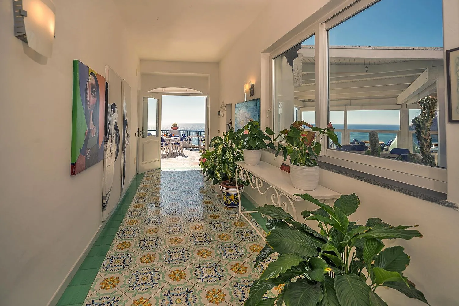 Lobby or reception in Hotel Villa Maria