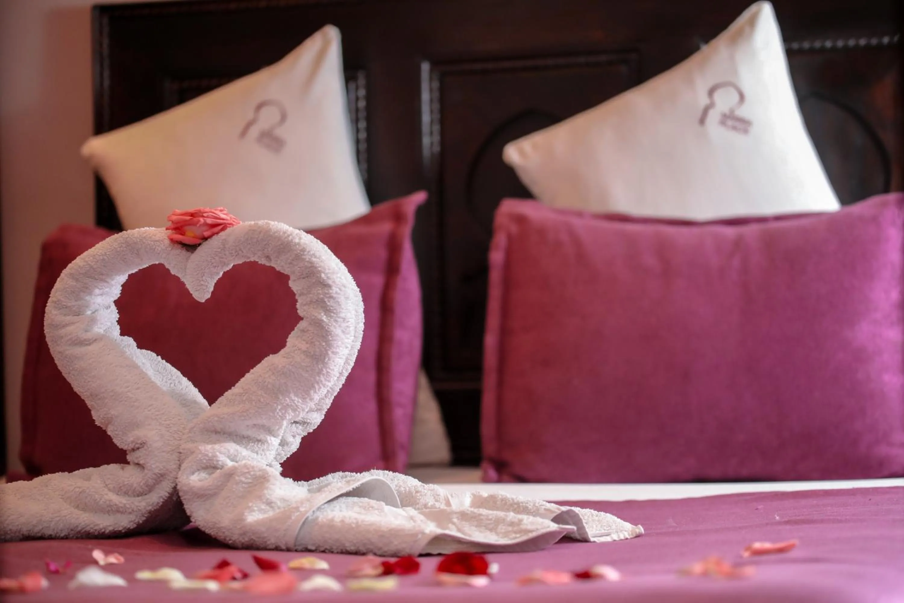 Bed in Riad Hôtel Marraplace