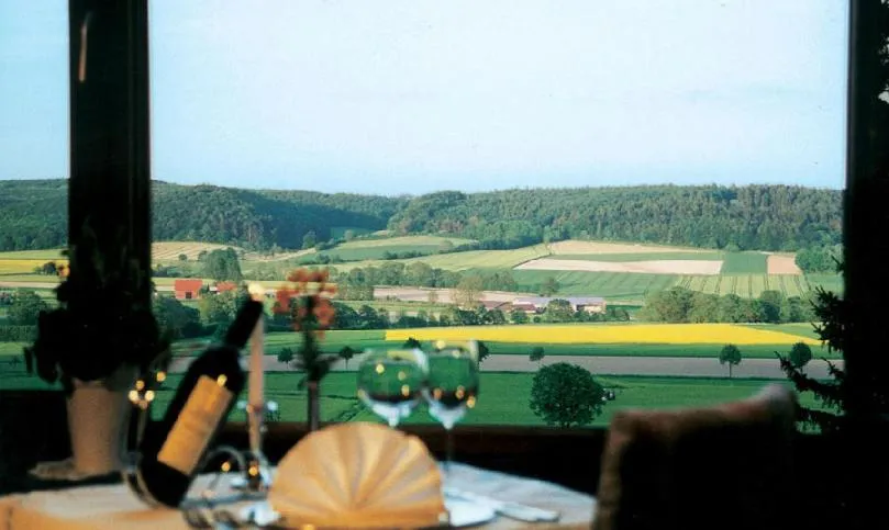 Garden view in Hotel Am Rosenberg