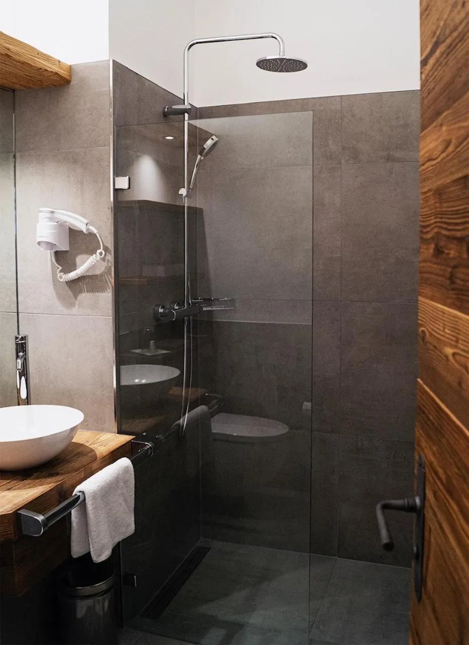 Shower in Hotel Almwirt