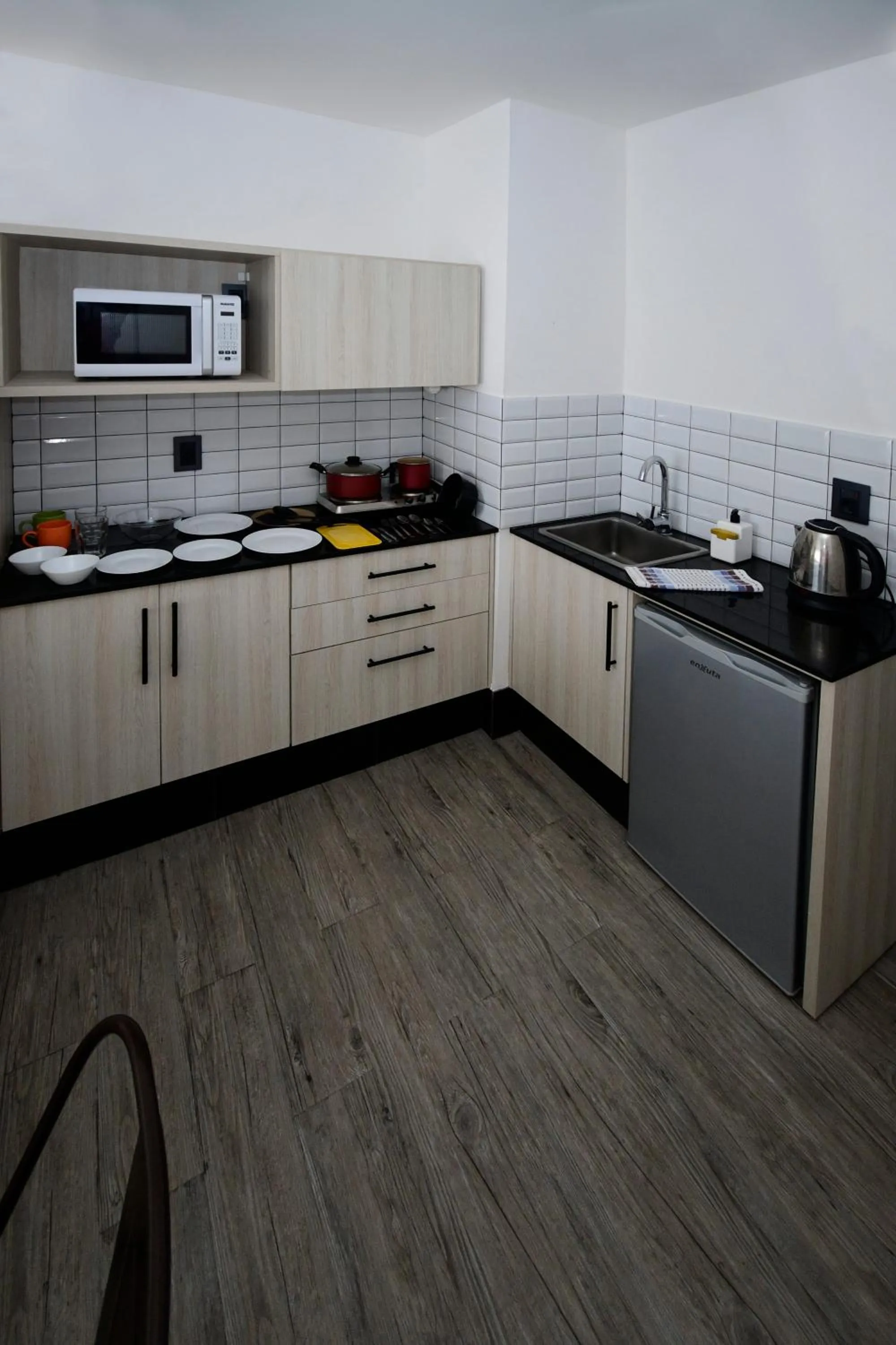 Kitchen or kitchenette in Quijano Hotel - Aparts & Suites