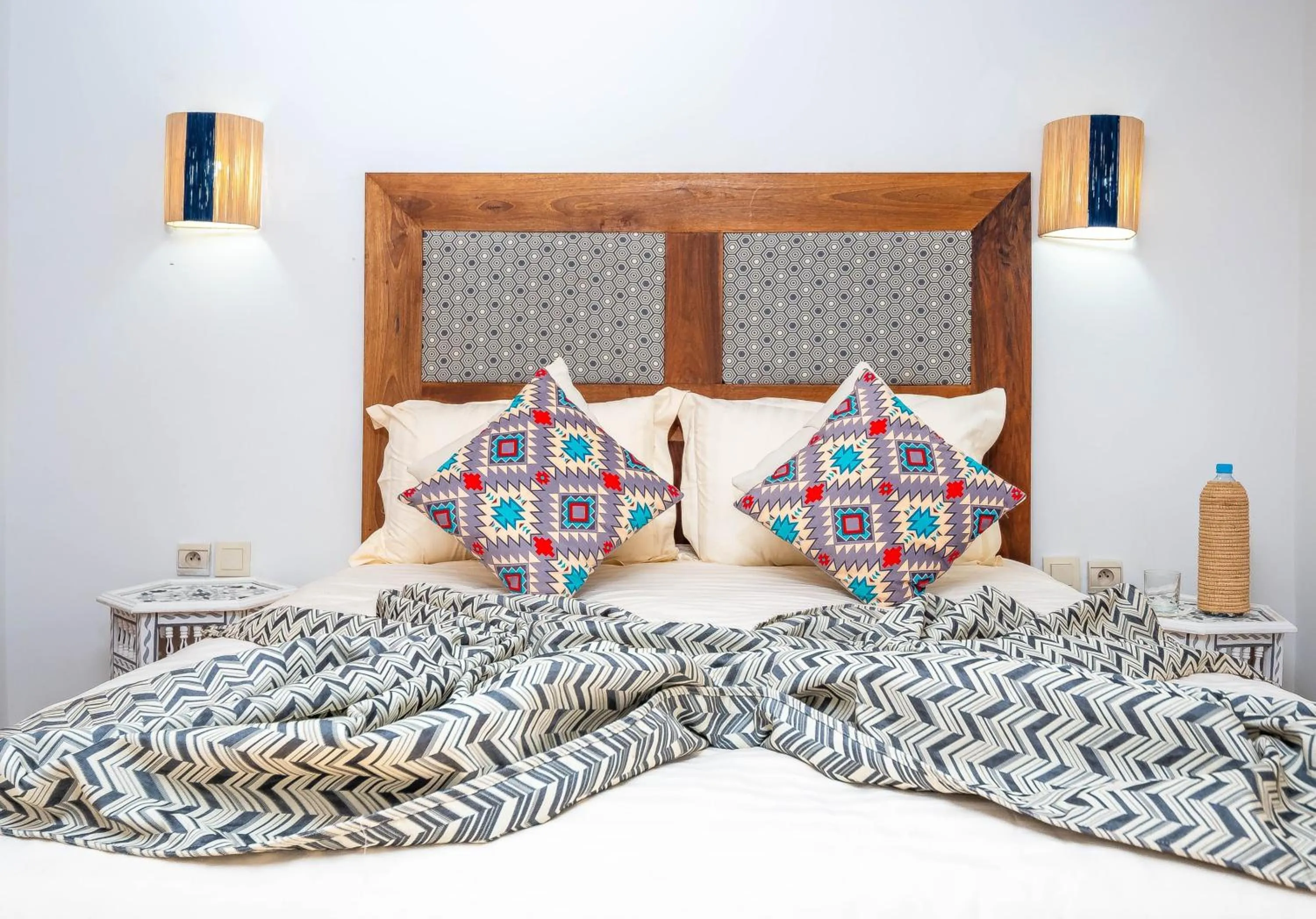 Bed in Riad La Croix Berbere Deluxe