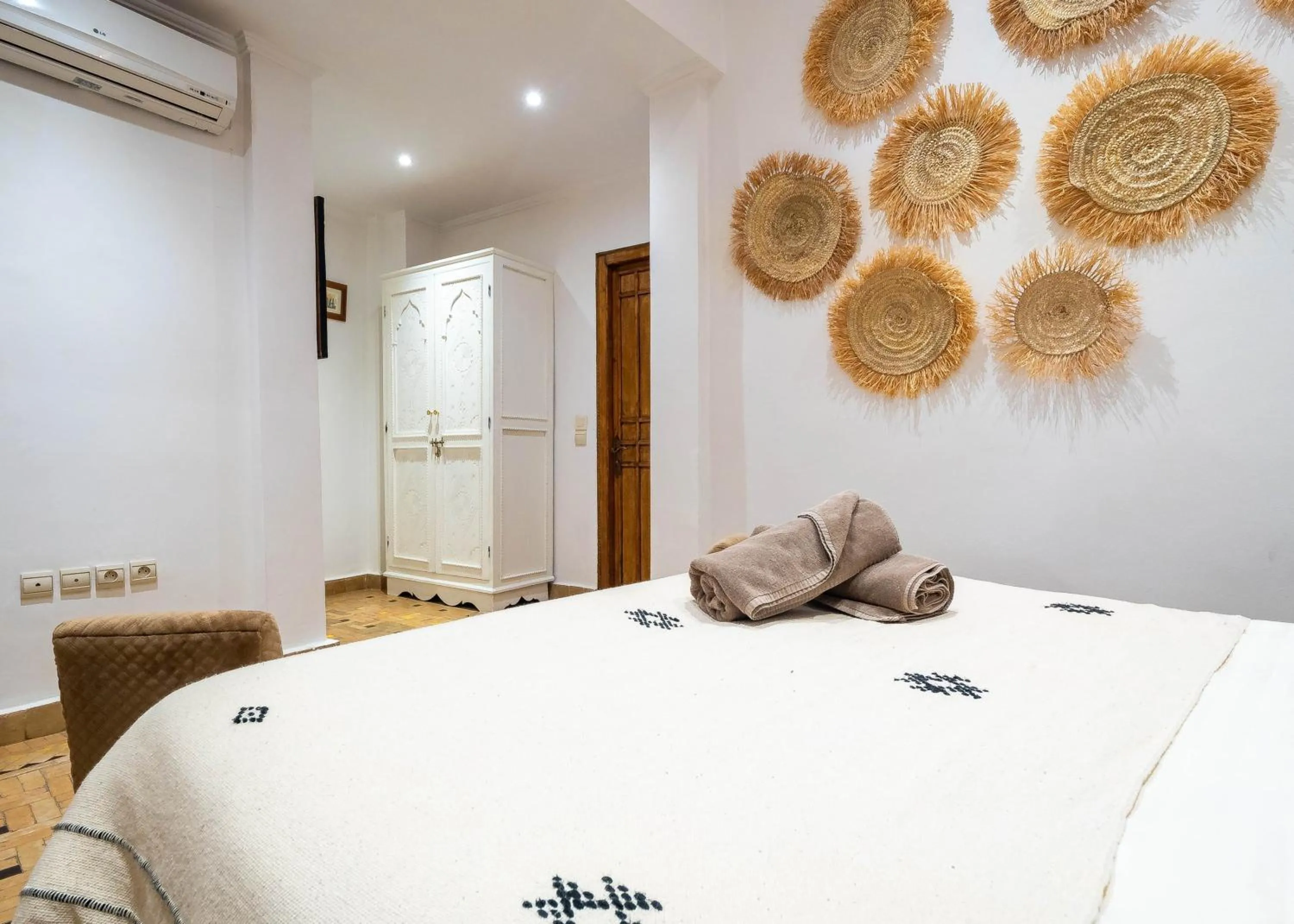 Bed in Riad La Croix Berbere Deluxe