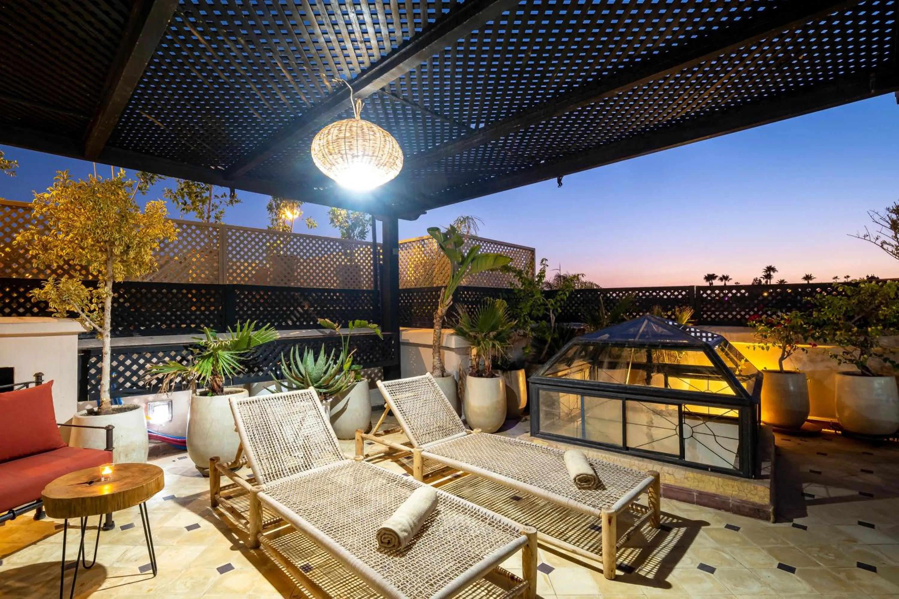 Balcony/Terrace in Riad La Croix Berbere Deluxe