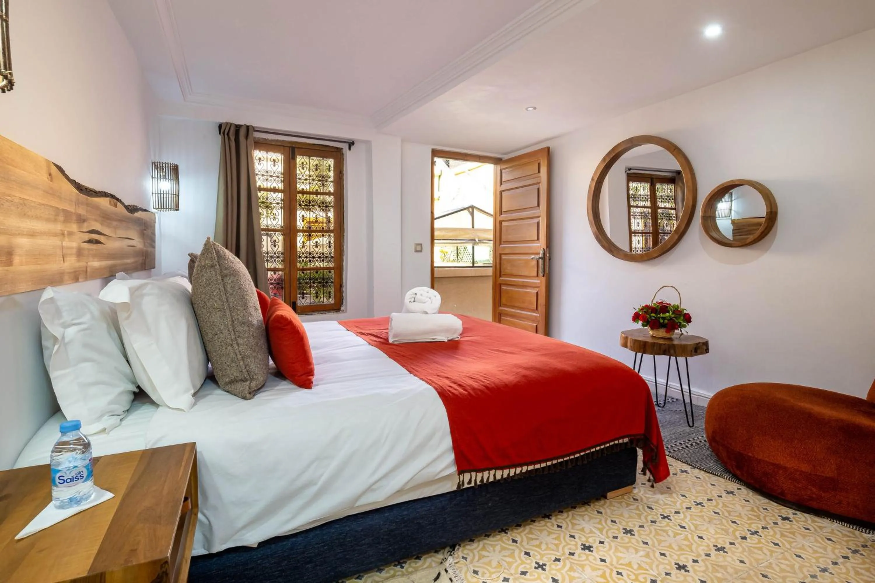 Bedroom, Bed in Riad La Croix Berbere Deluxe