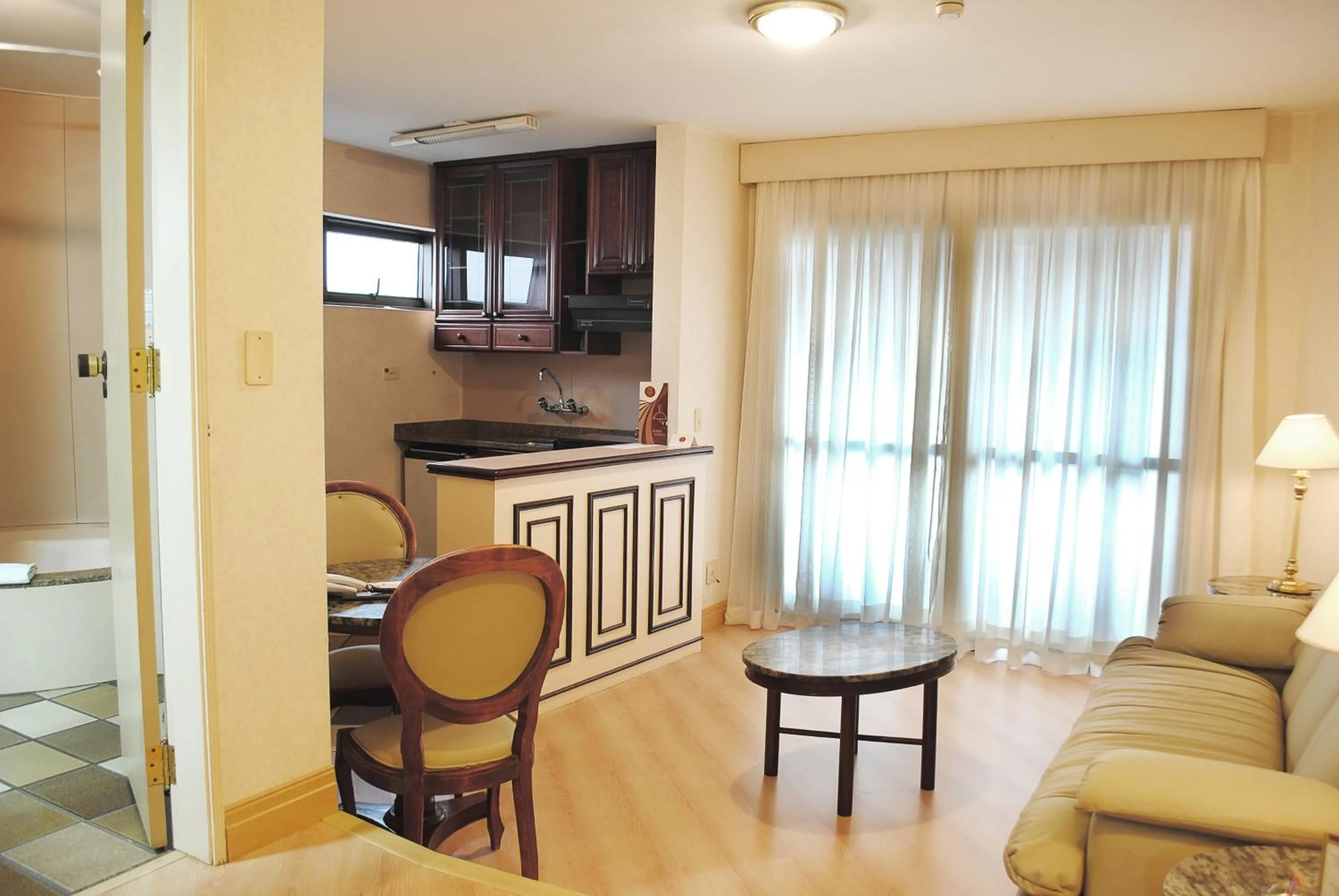 Kitchen or kitchenette in Travel Inn Premium Flats Paulista Wall Street