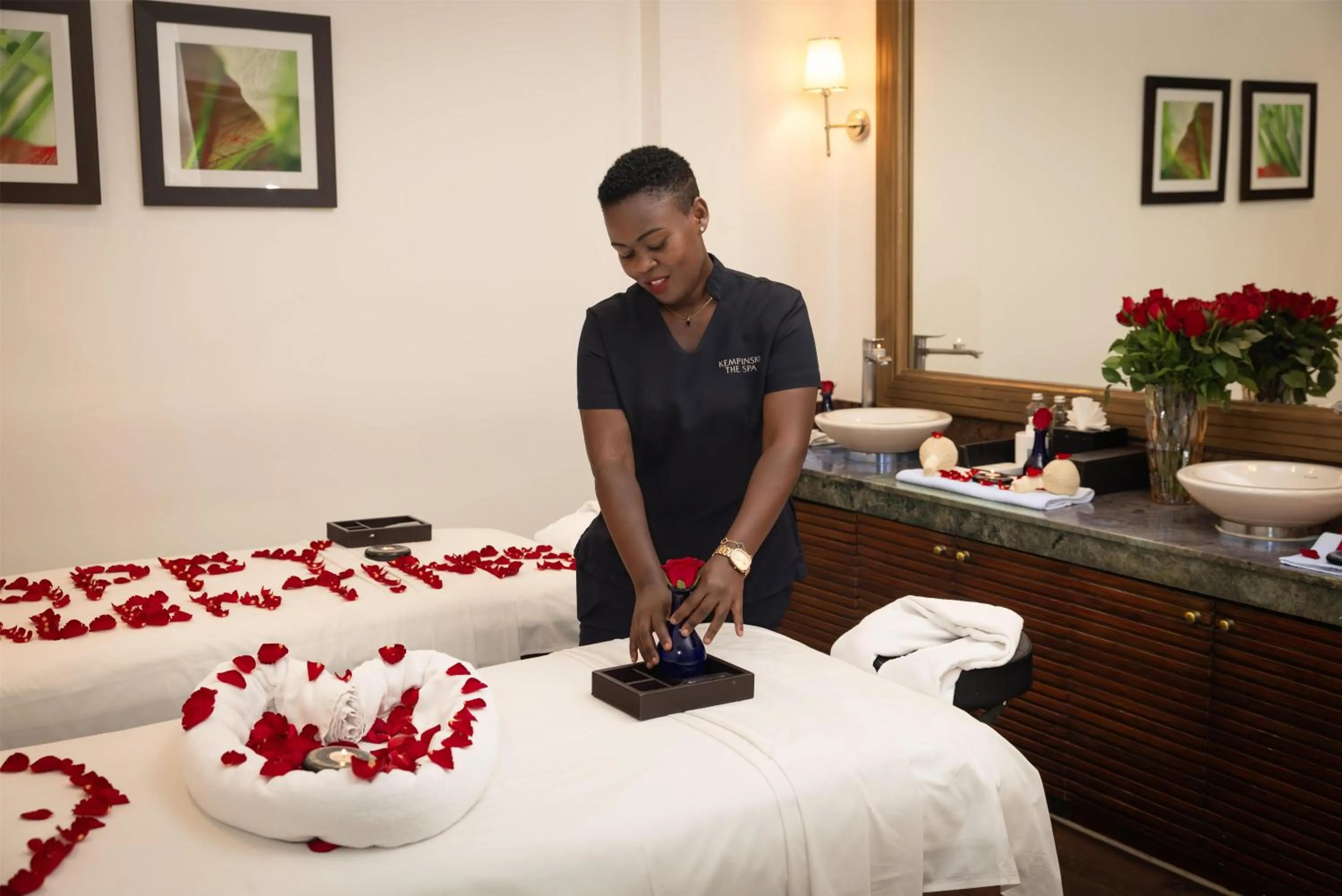 Spa and wellness centre/facilities, Bed in Villa Rosa Kempinski