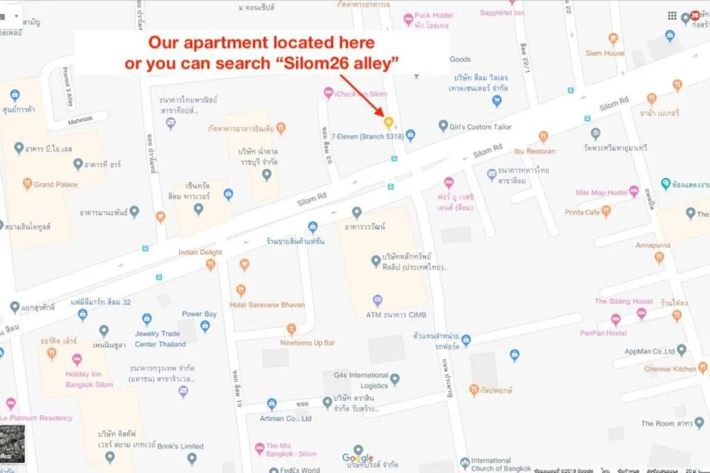 S1 Large Duplex Silom 3 Beds, Full Kitchen WIFI