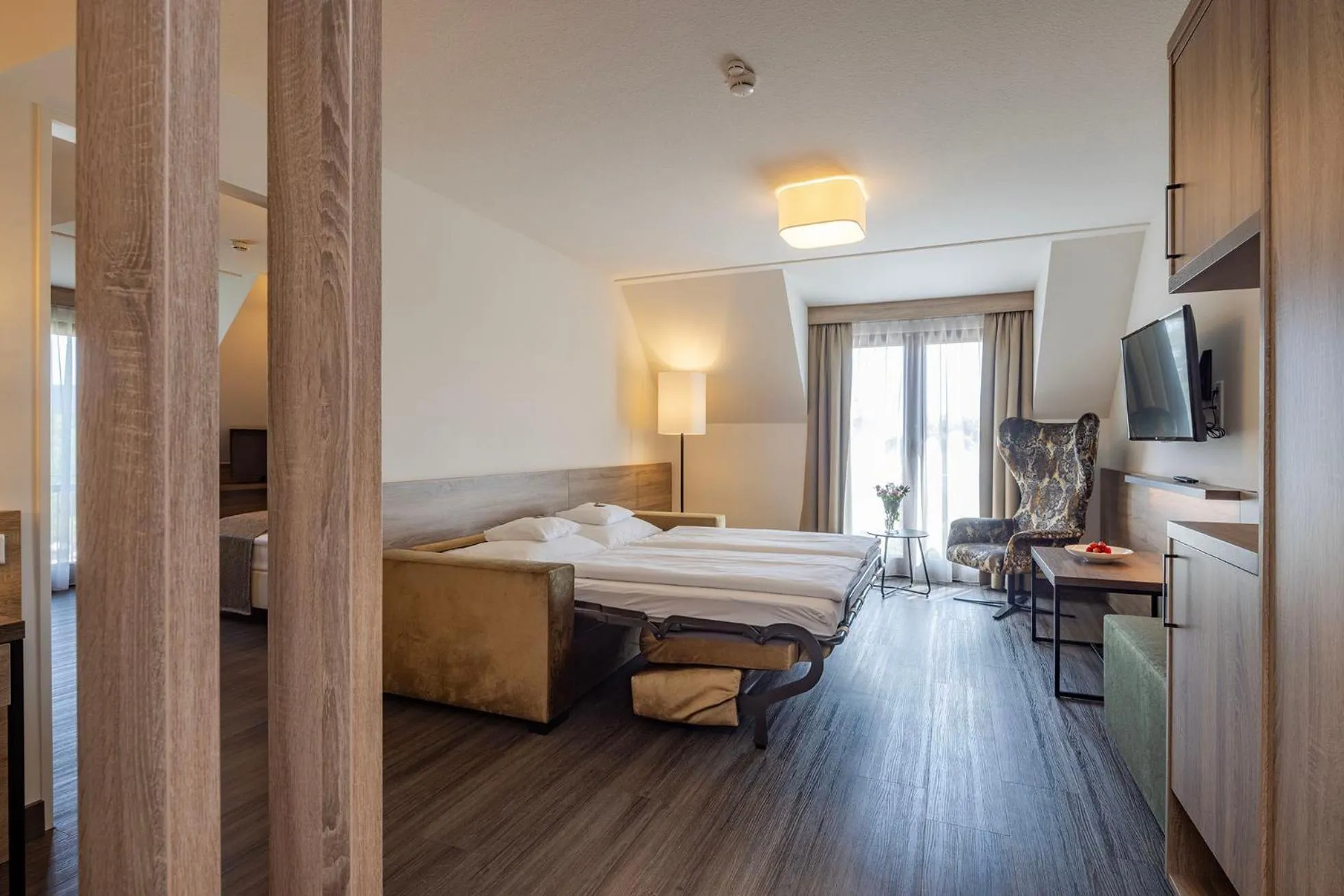 Bedroom, Bed in Flair Park Hotel Ilshofen