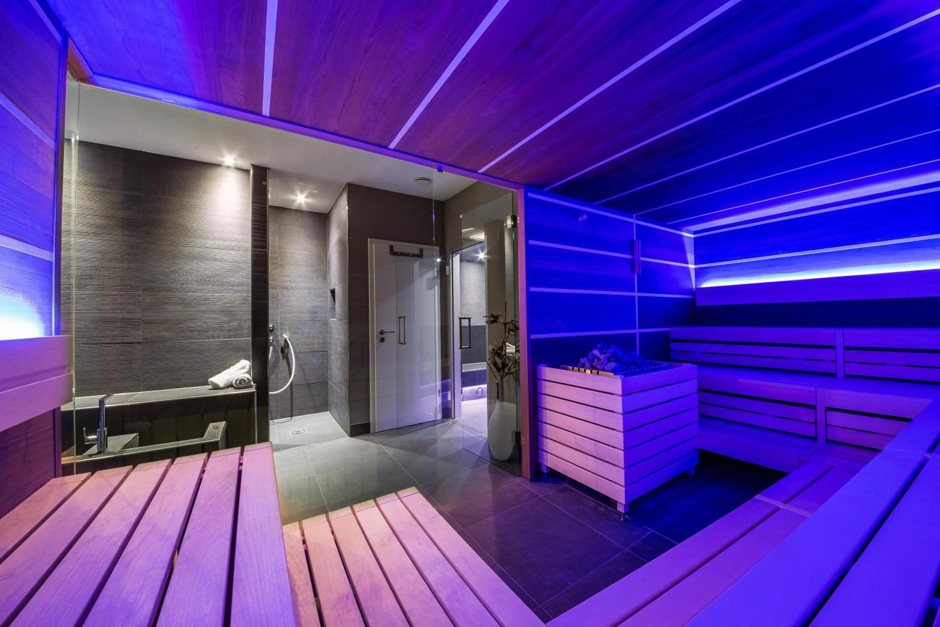 Sauna in Hotel am Hopfensee