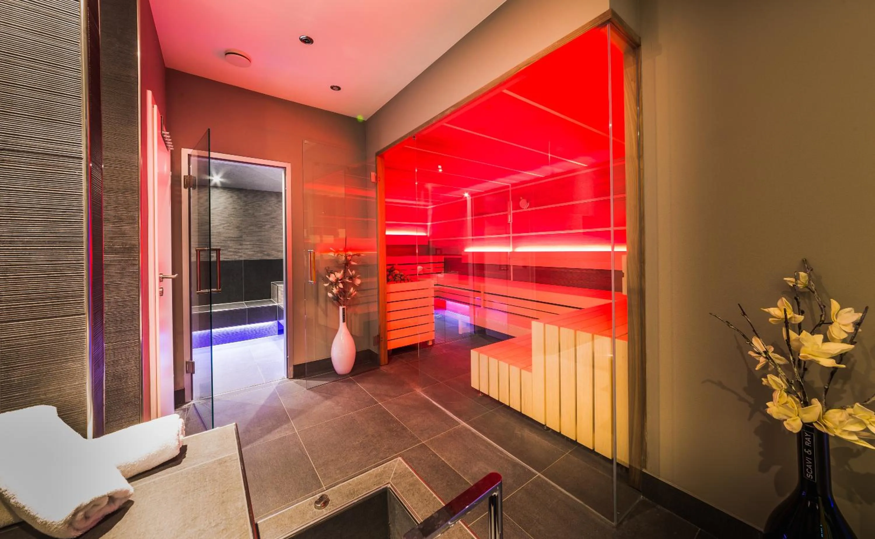 Sauna in Hotel am Hopfensee