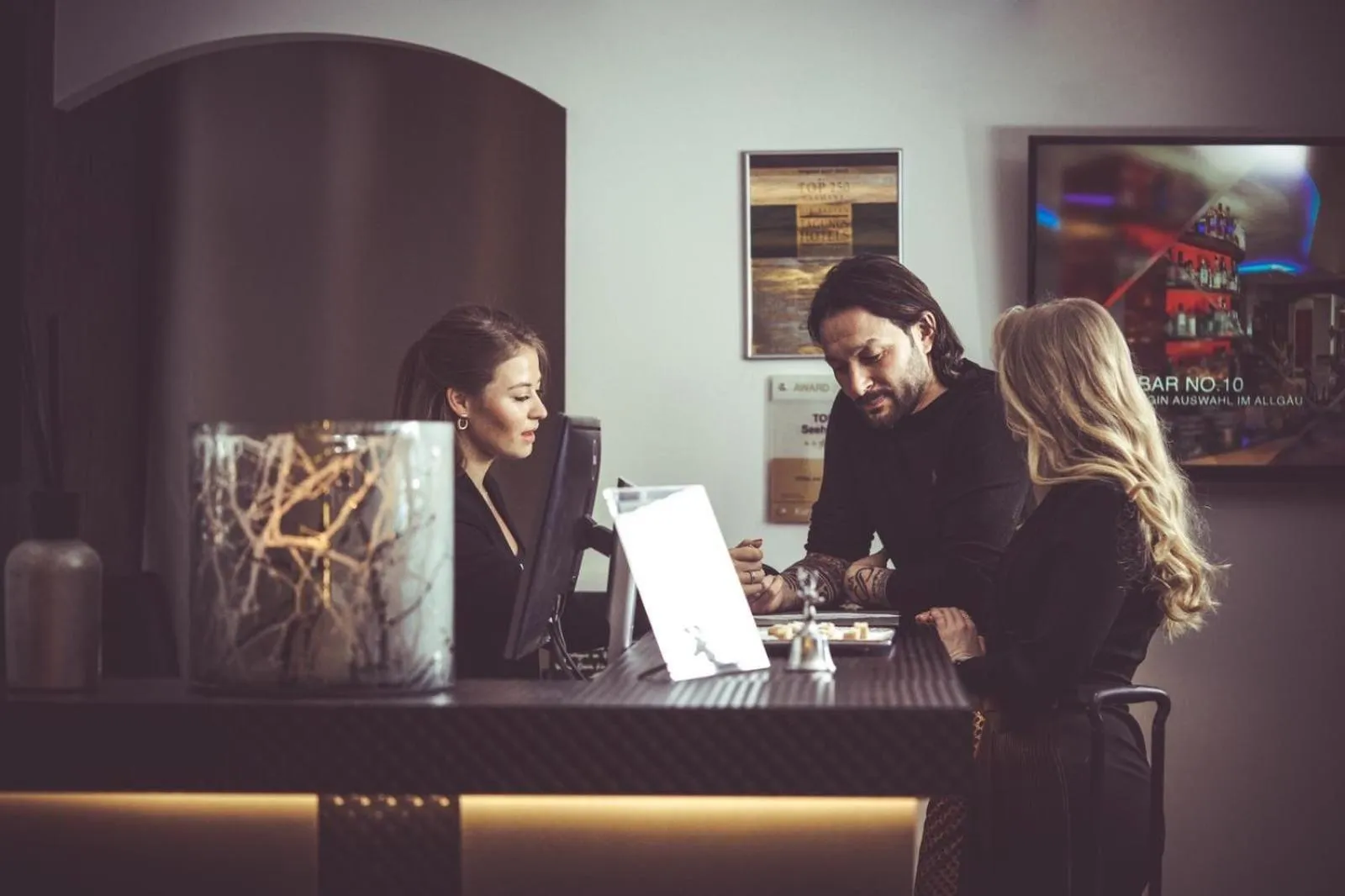 Lobby or reception in Hotel am Hopfensee