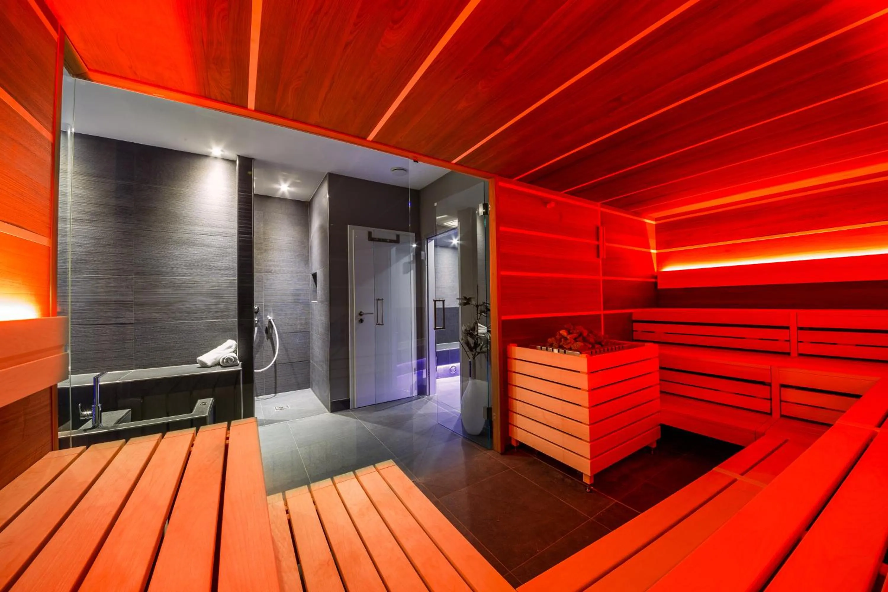 Sauna in Hotel am Hopfensee