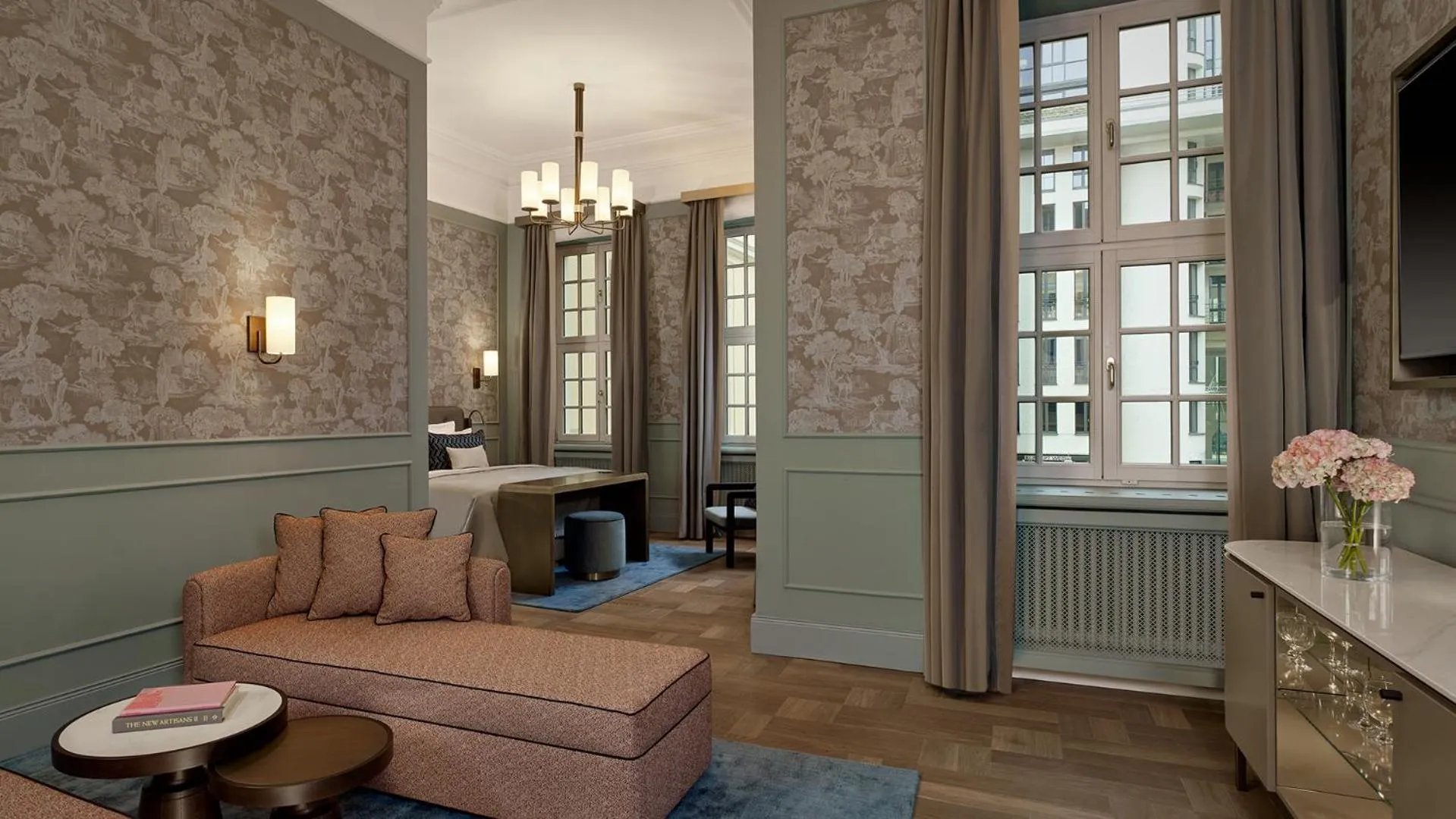 Living room in Hotel Taschenbergpalais Kempinski