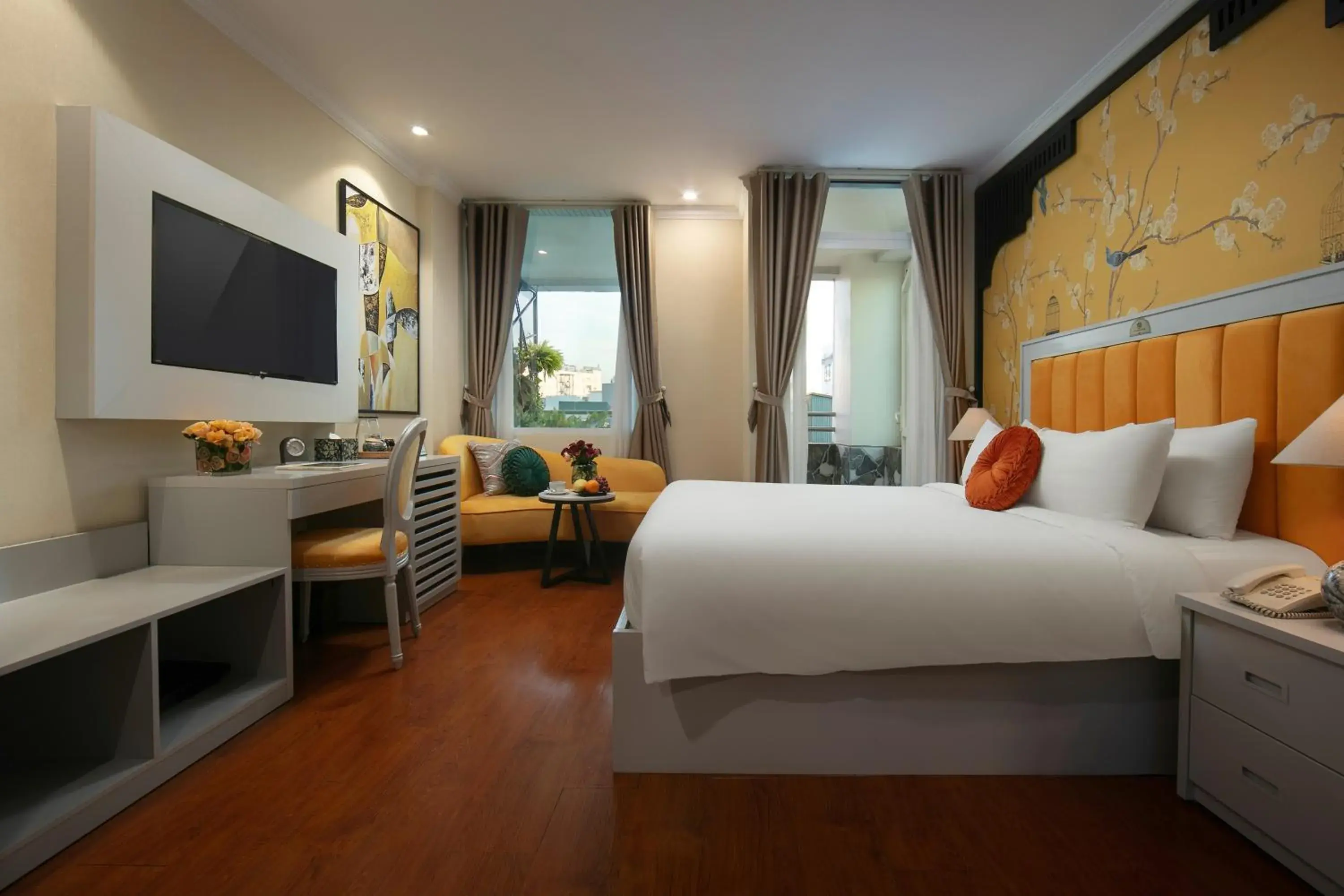 Balcony Double - City View Room in San Premium Hotel Balcony Double - City View Room in San Premium Hotel