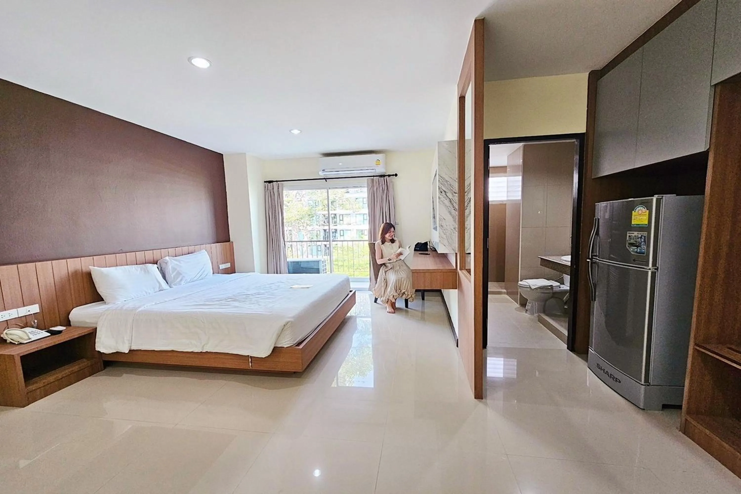 Bed in Phavina Hotel Rayong SHA Extra Plus