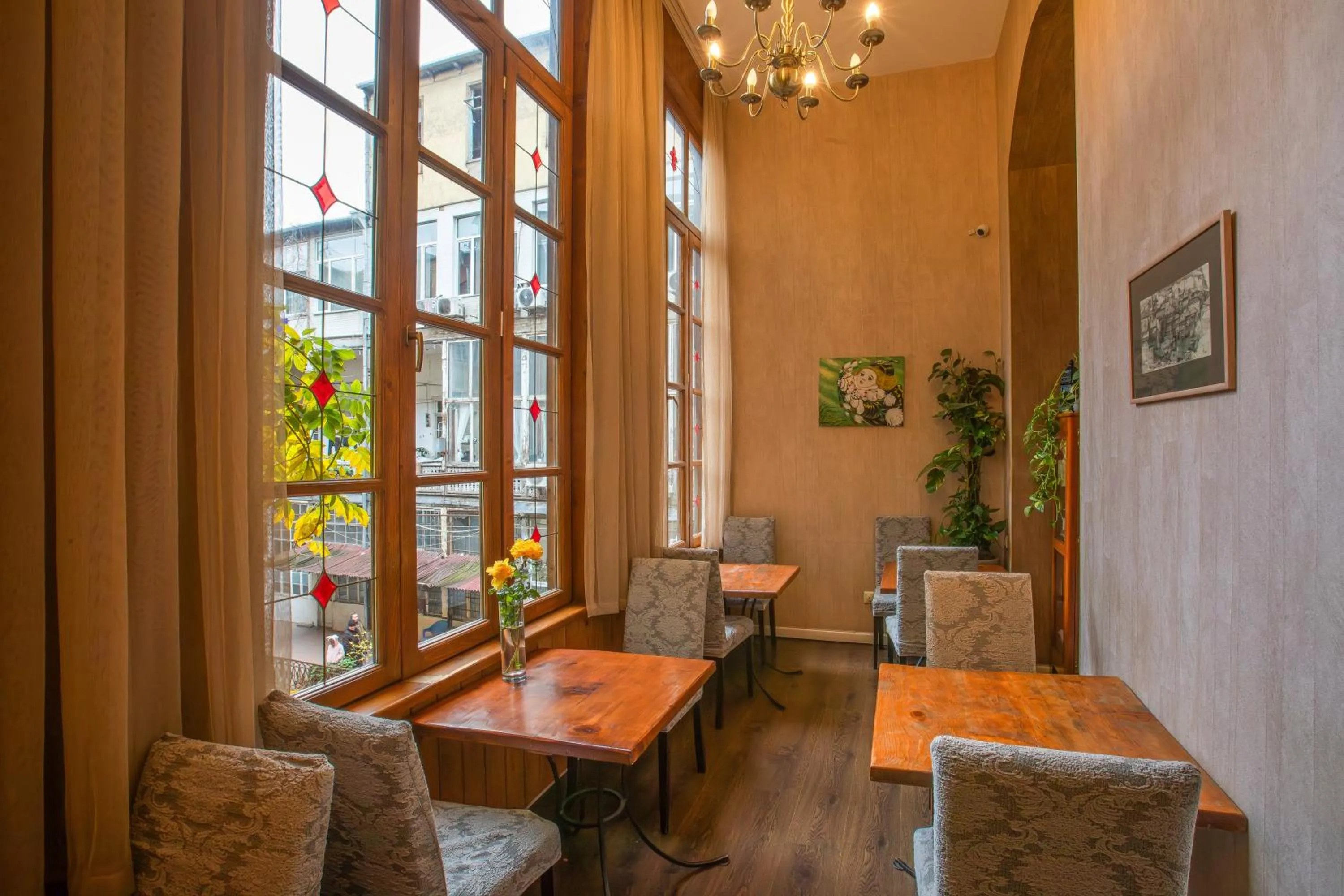 Dining area in Rustaveli Hotel
