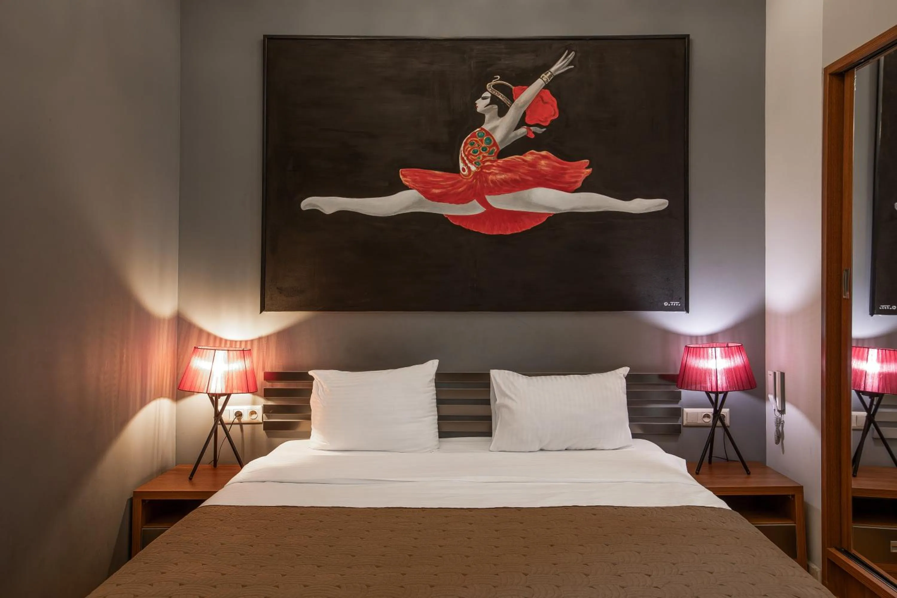 Bed in Rustaveli Hotel