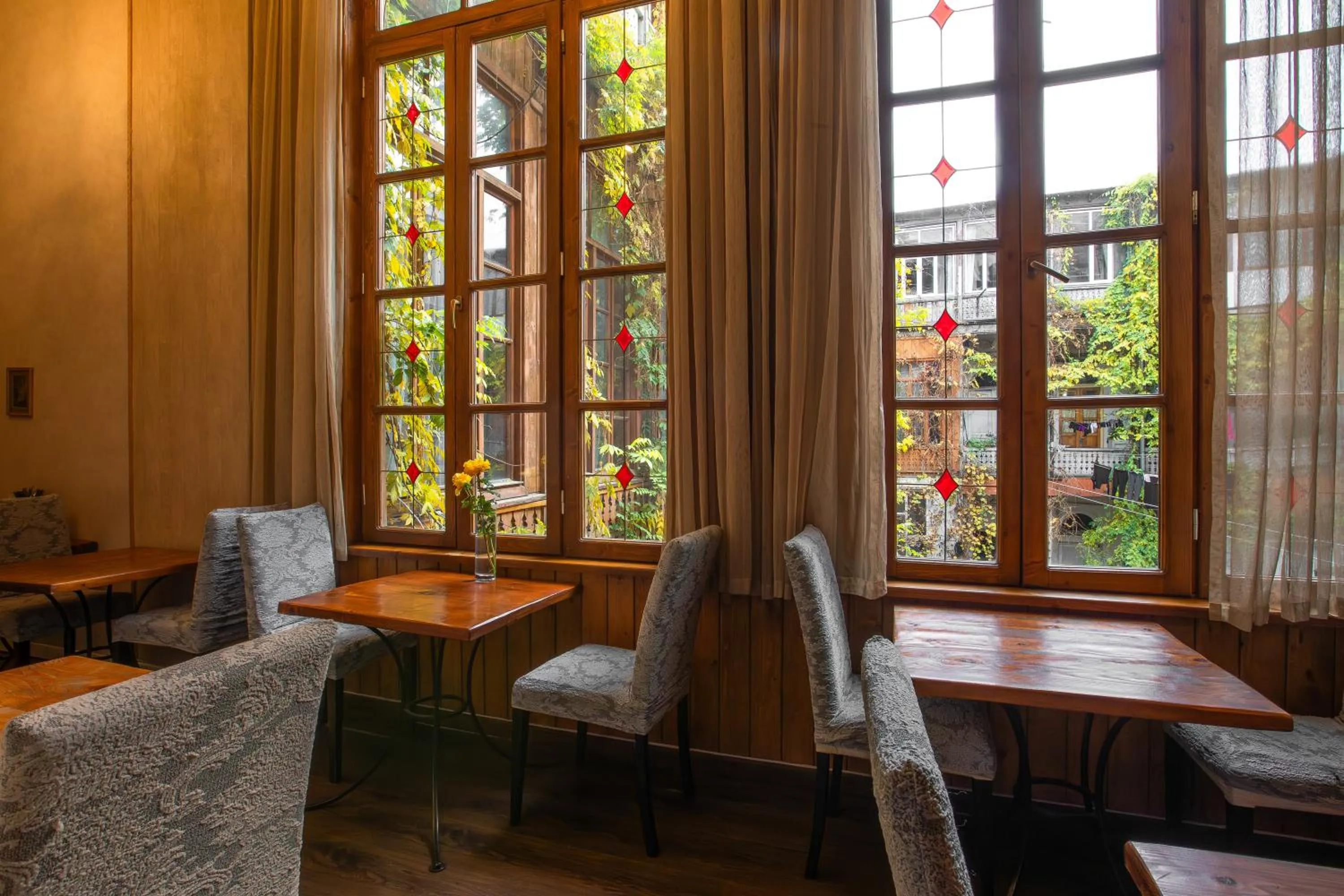 Dining area in Rustaveli Hotel
