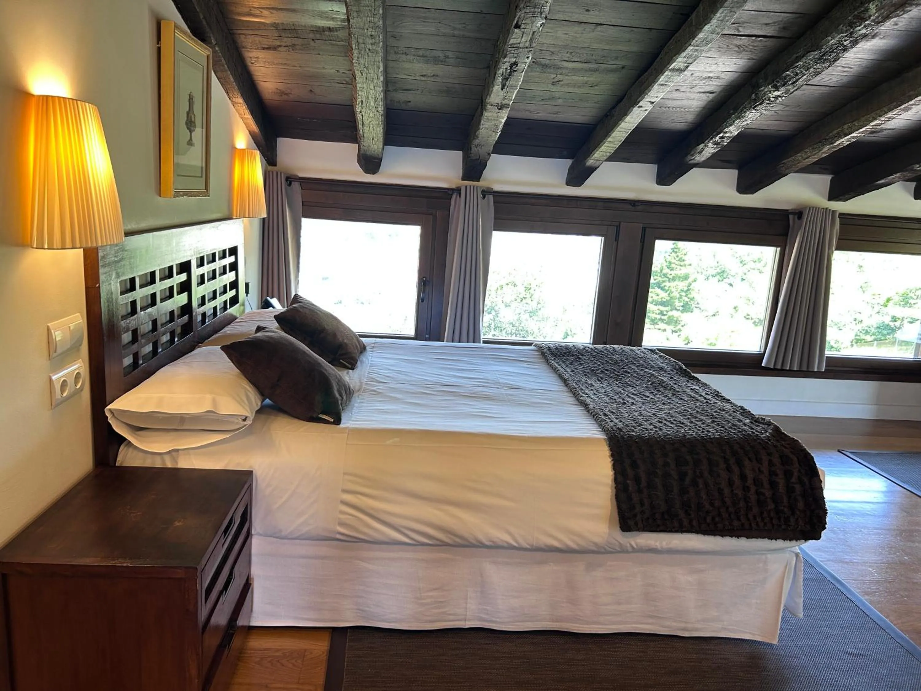 Bed in Hotel Torre Zumeltzegi