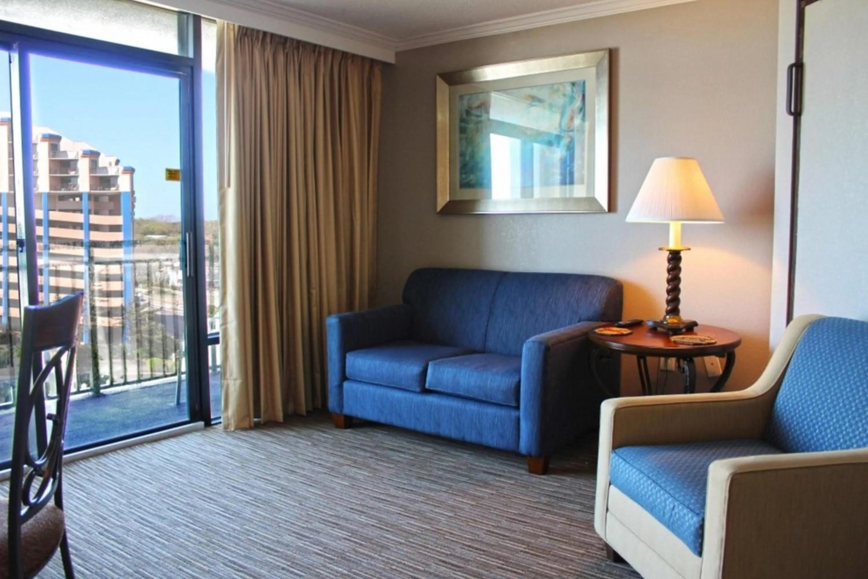 Living room in Caravelle Resort by Palmetto Vacations