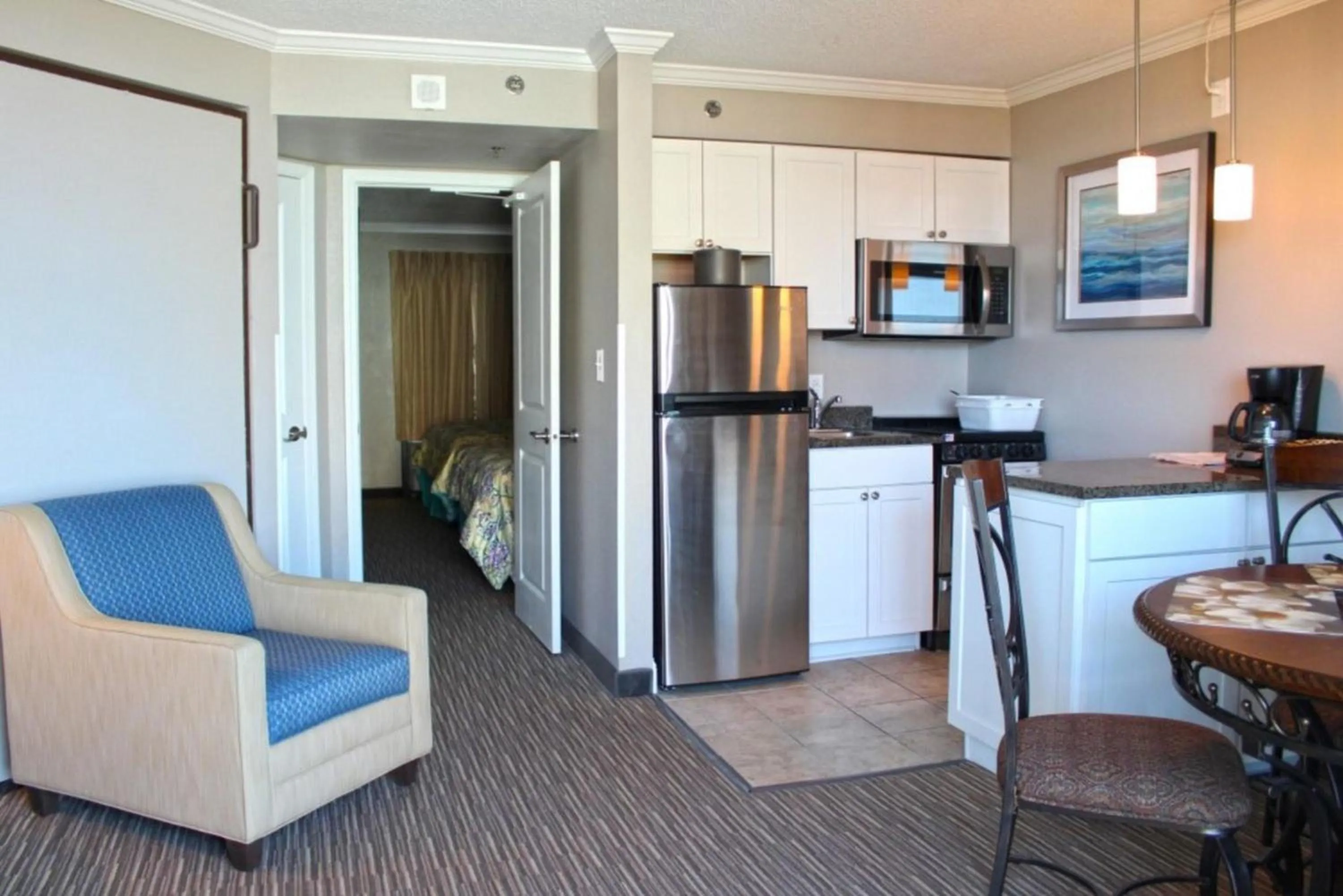 Kitchen or kitchenette in Caravelle Resort by Palmetto Vacations